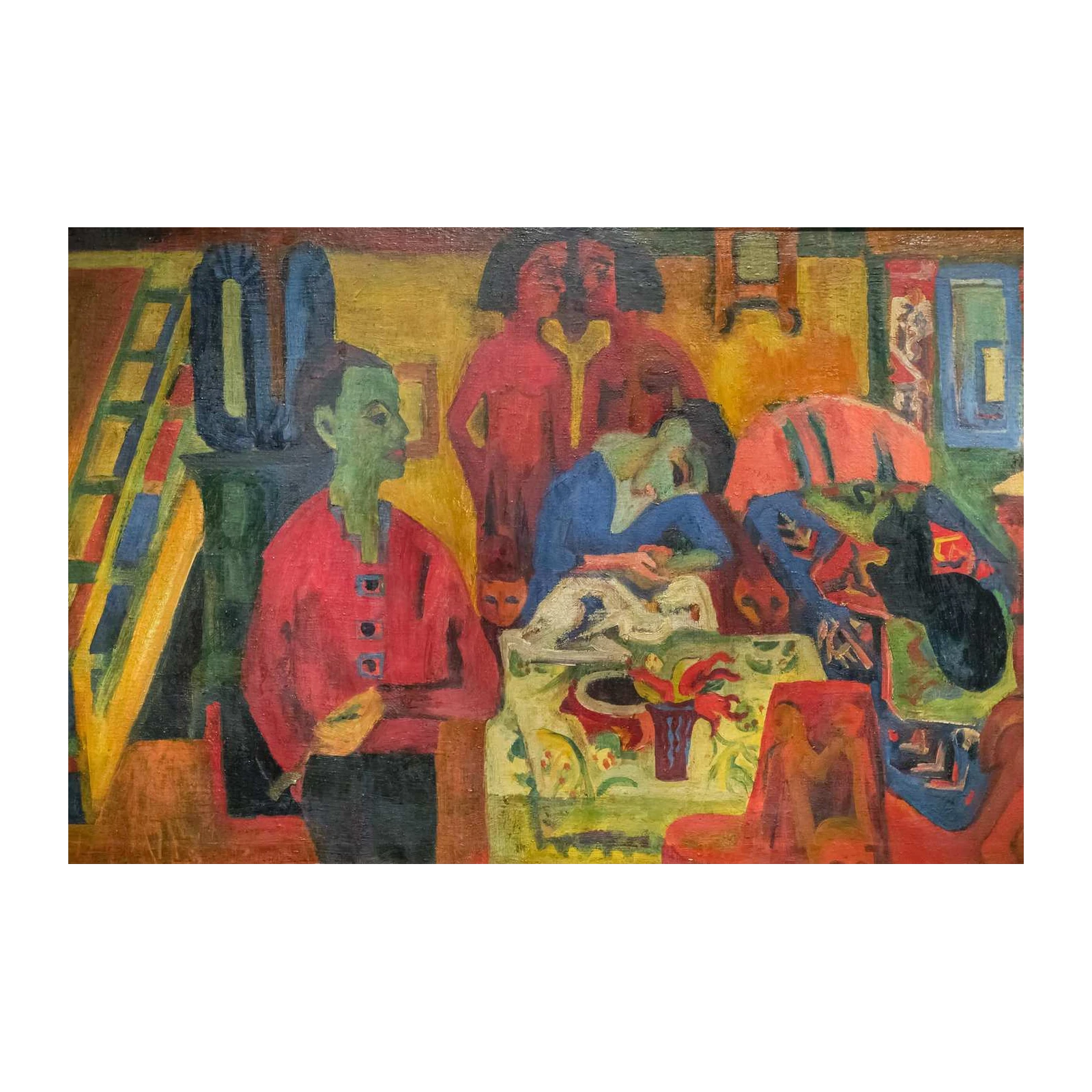Vibrant Expressionist Figures Wall Art