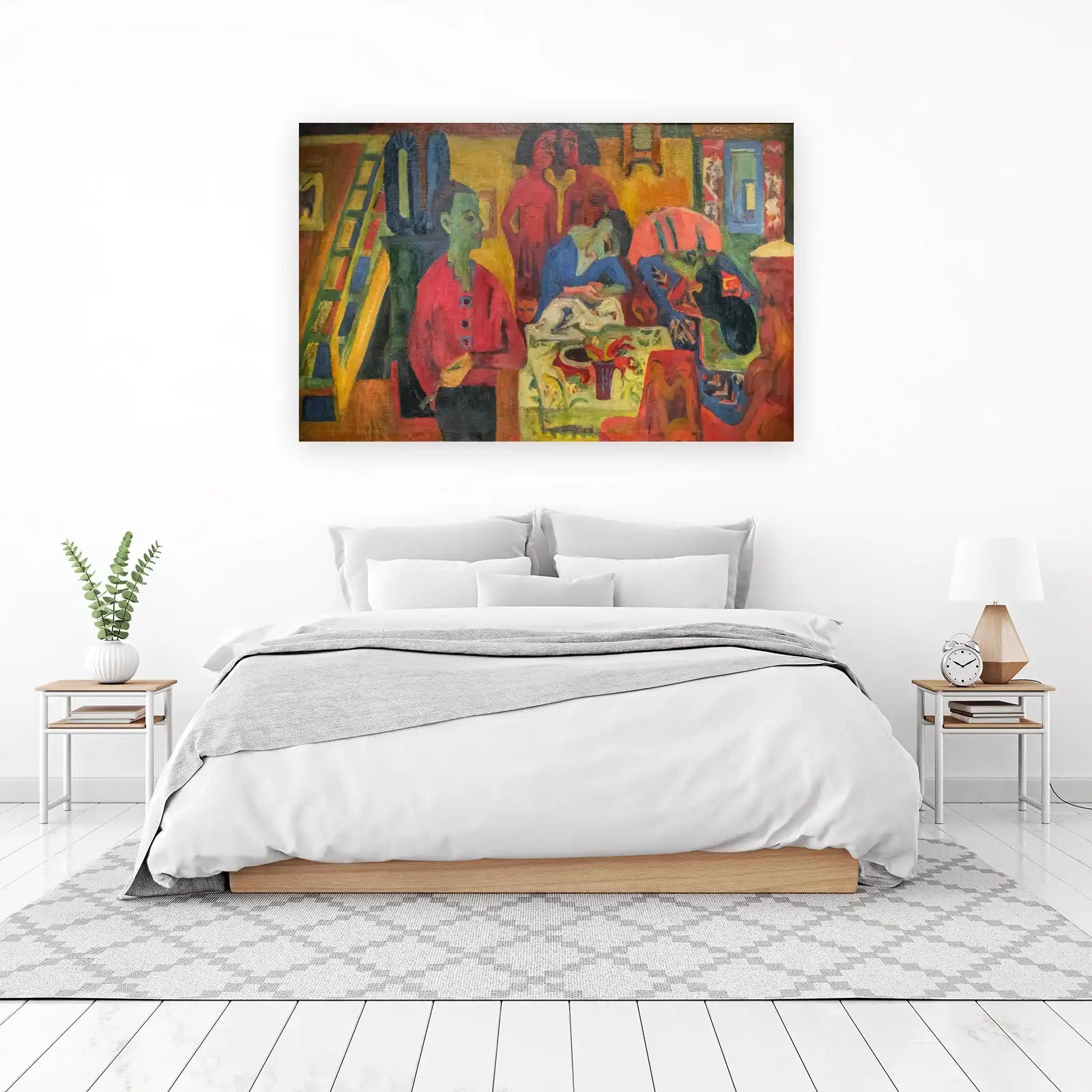 Vibrant Expressionist Figures Wall Art