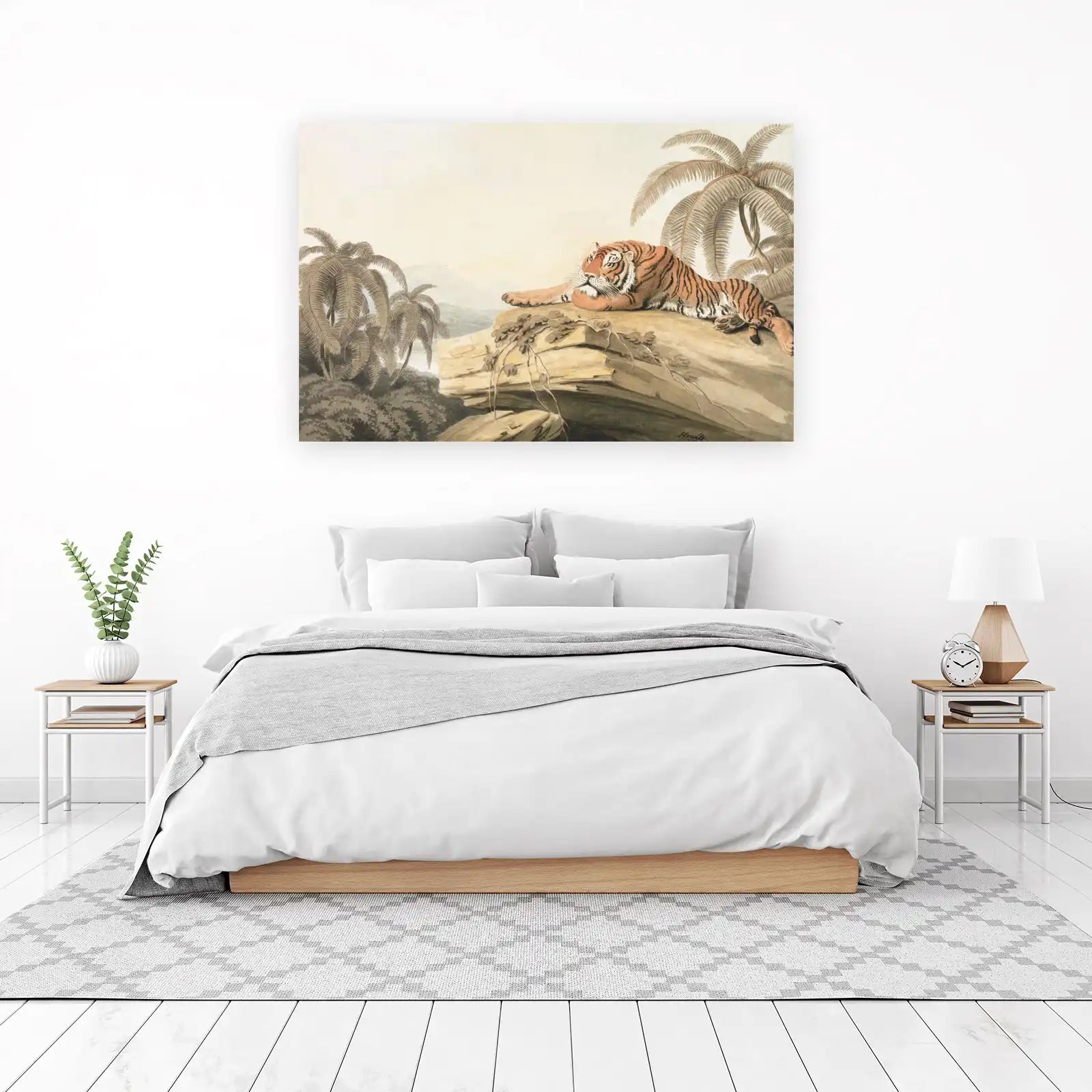 Majestic Tiger Tropical Jungle Wall Art