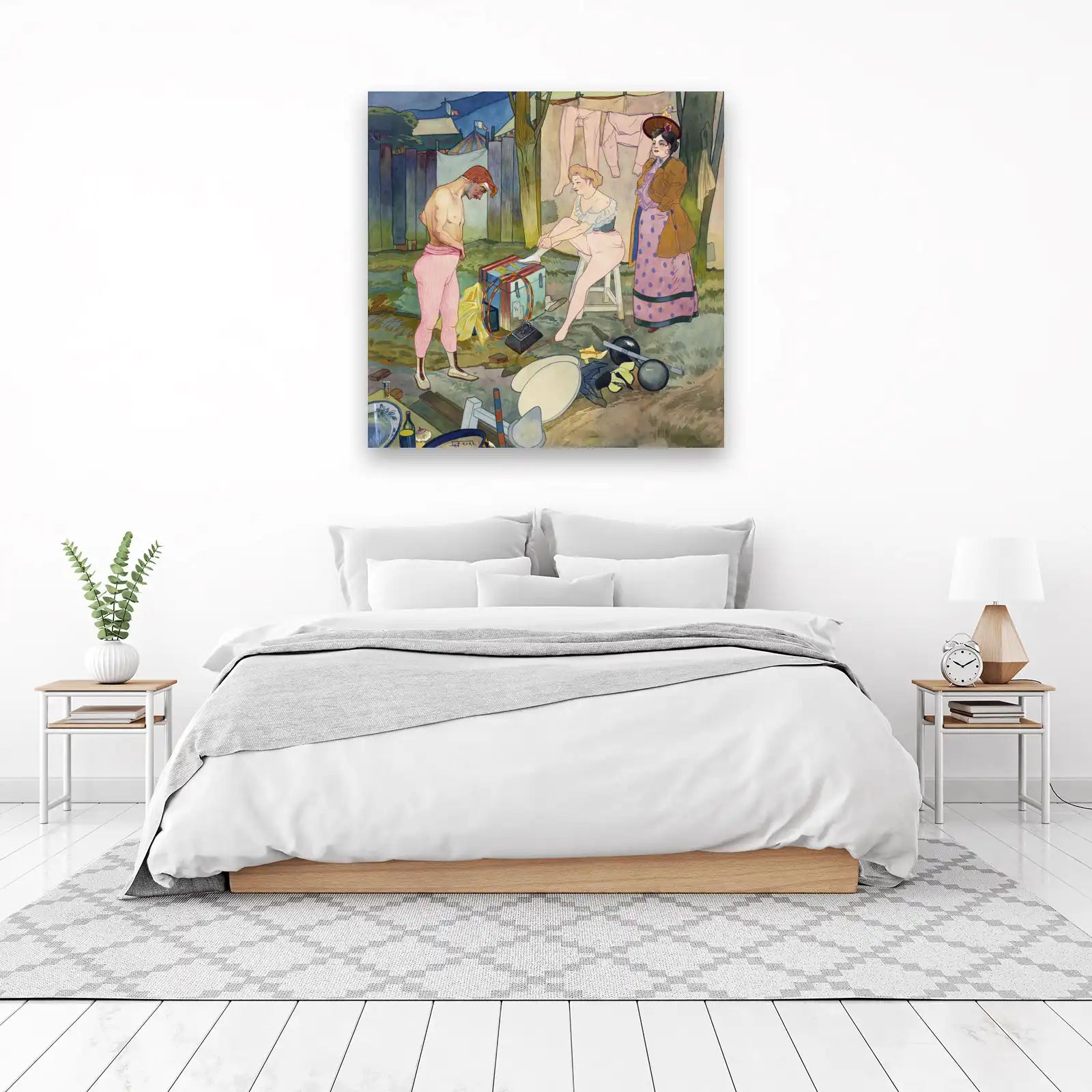 Circus Backstage Art Nouveau Wall Art