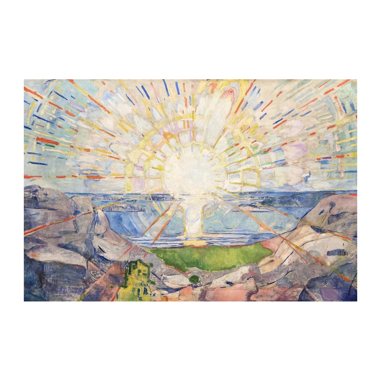 Radiant Sunscape Impressionist Landscape Wall Art