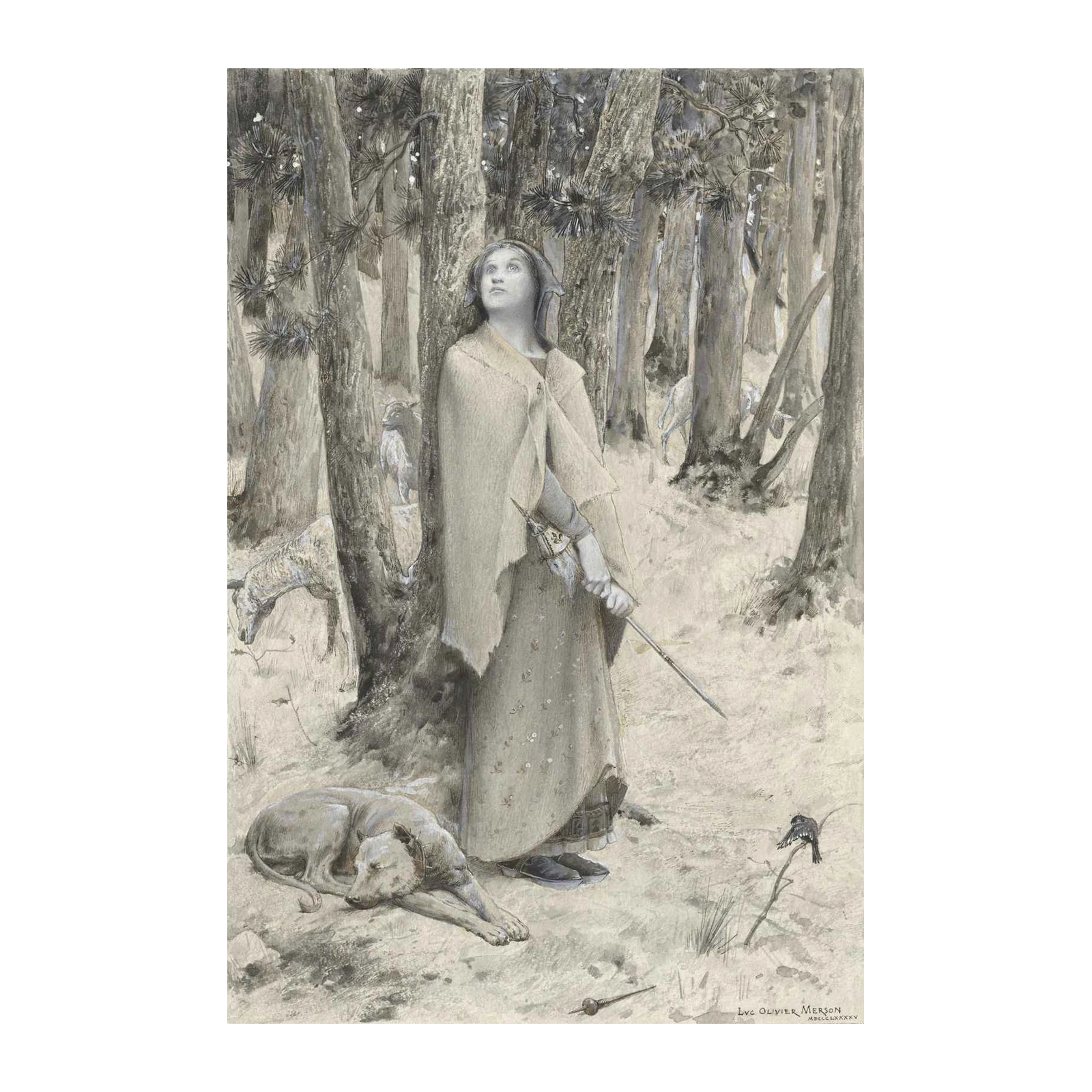 Mystic Forest Wanderer Wall Art
