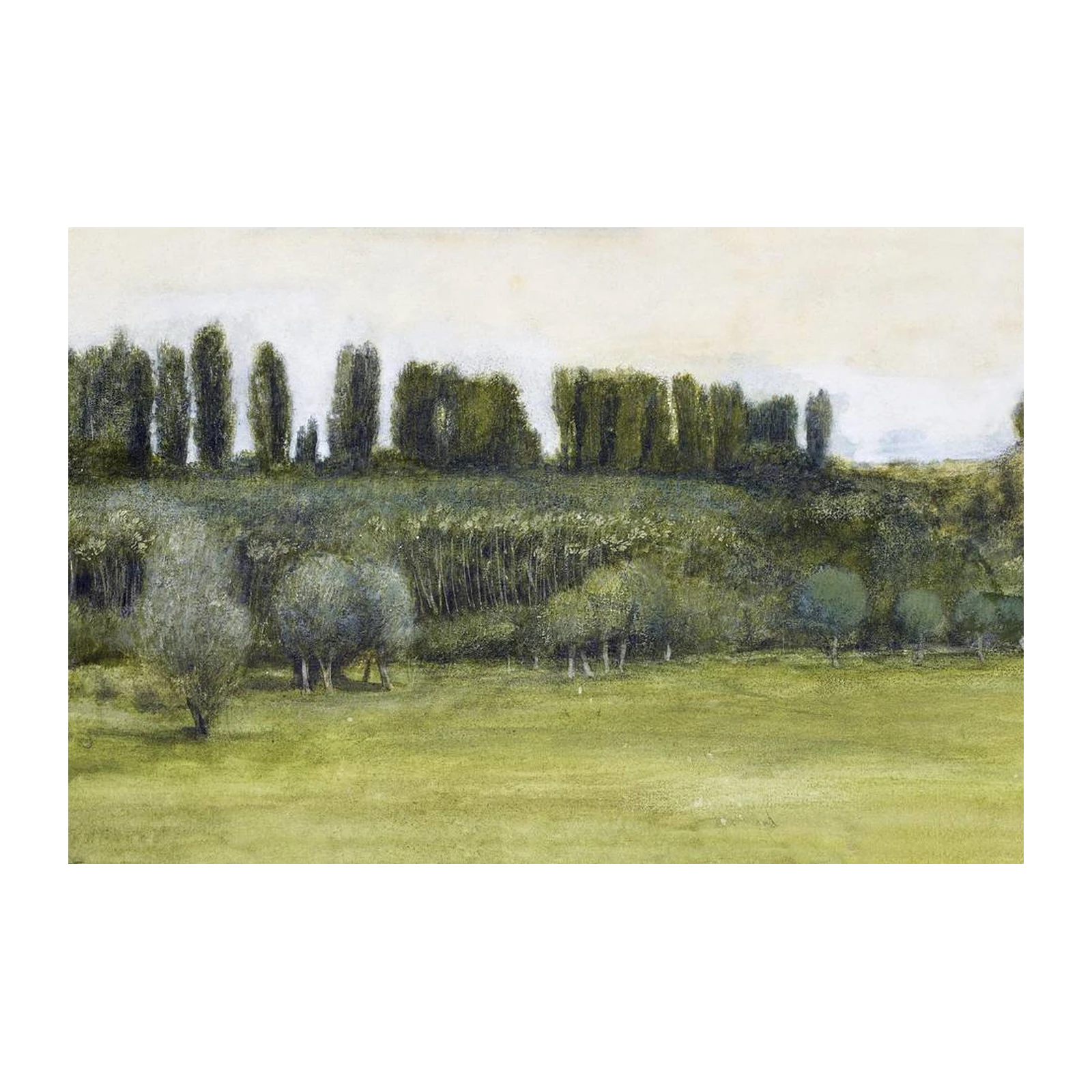 Serene Landscape Trees & Meadow Wall Art
