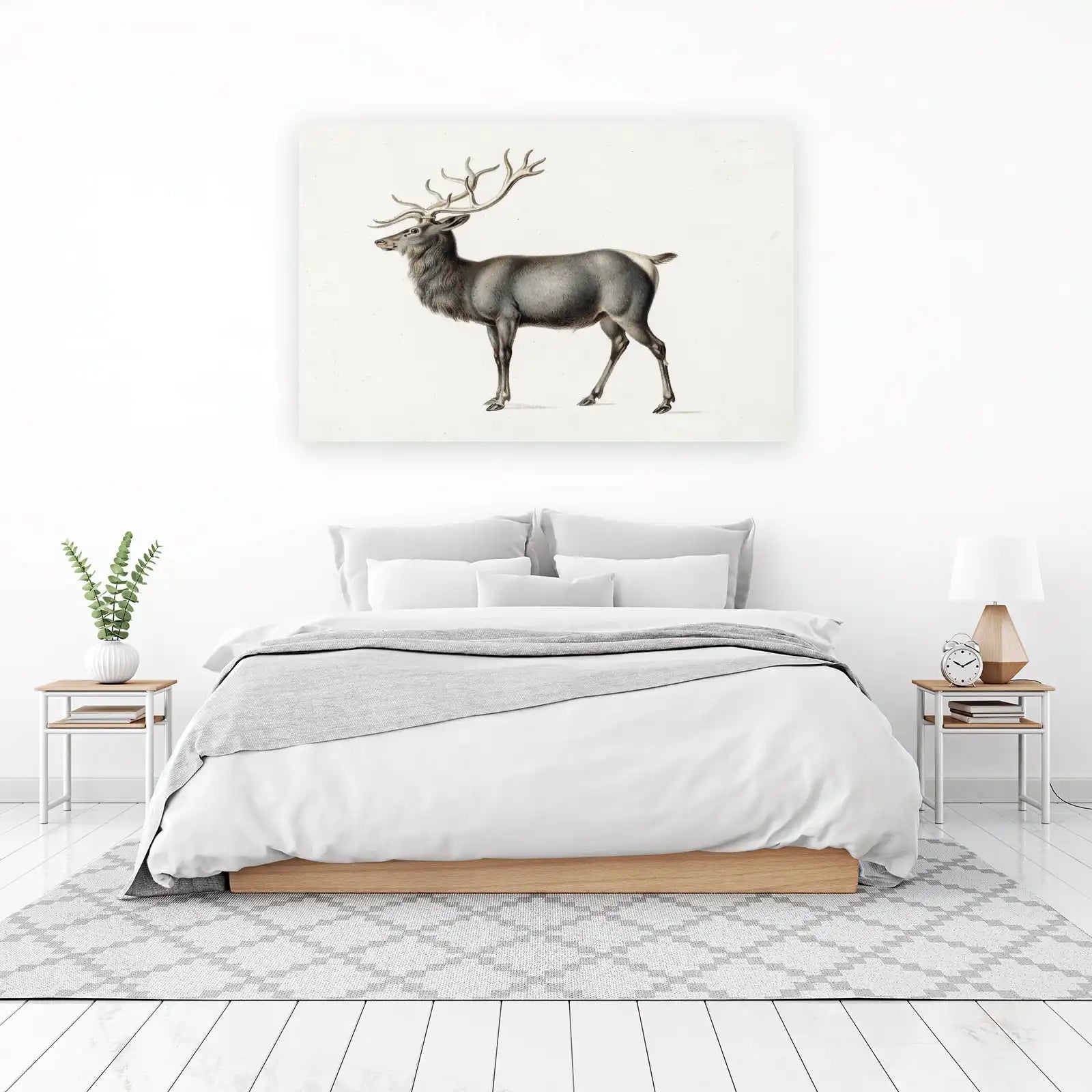 Majestic Stag Vintage Wildlife Wall Art Wall Art