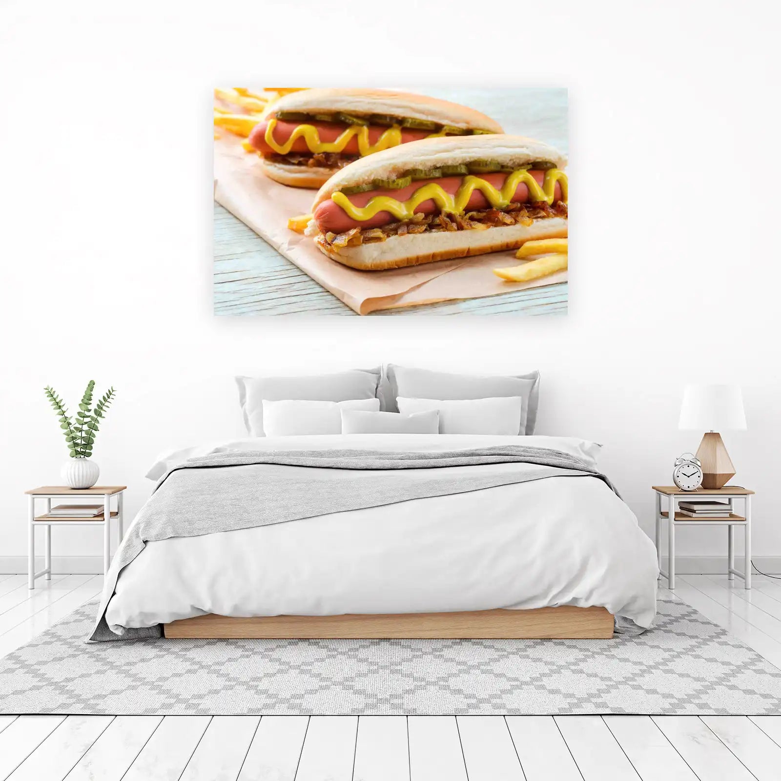 Gourmet Hot Dog & Fries Wall Art