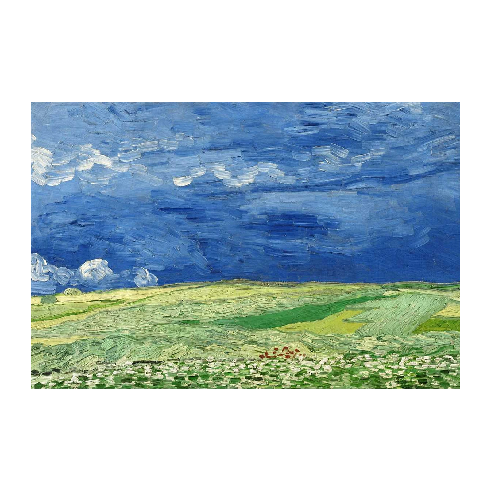 Van Gogh Wheatfield Wall Art: Vibrant Sky & Nature Art