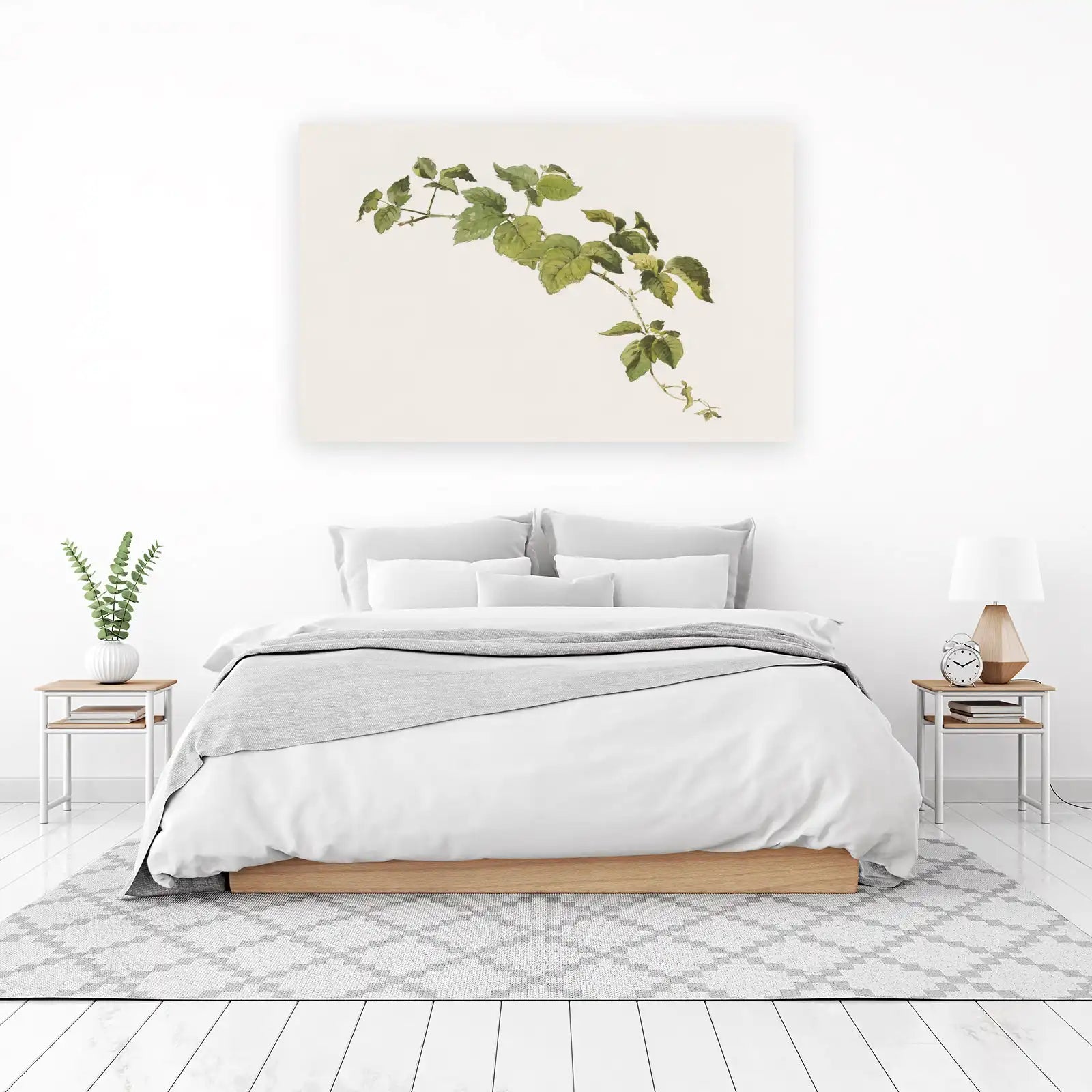 Botanical Greenery Watercolor Wall Art
