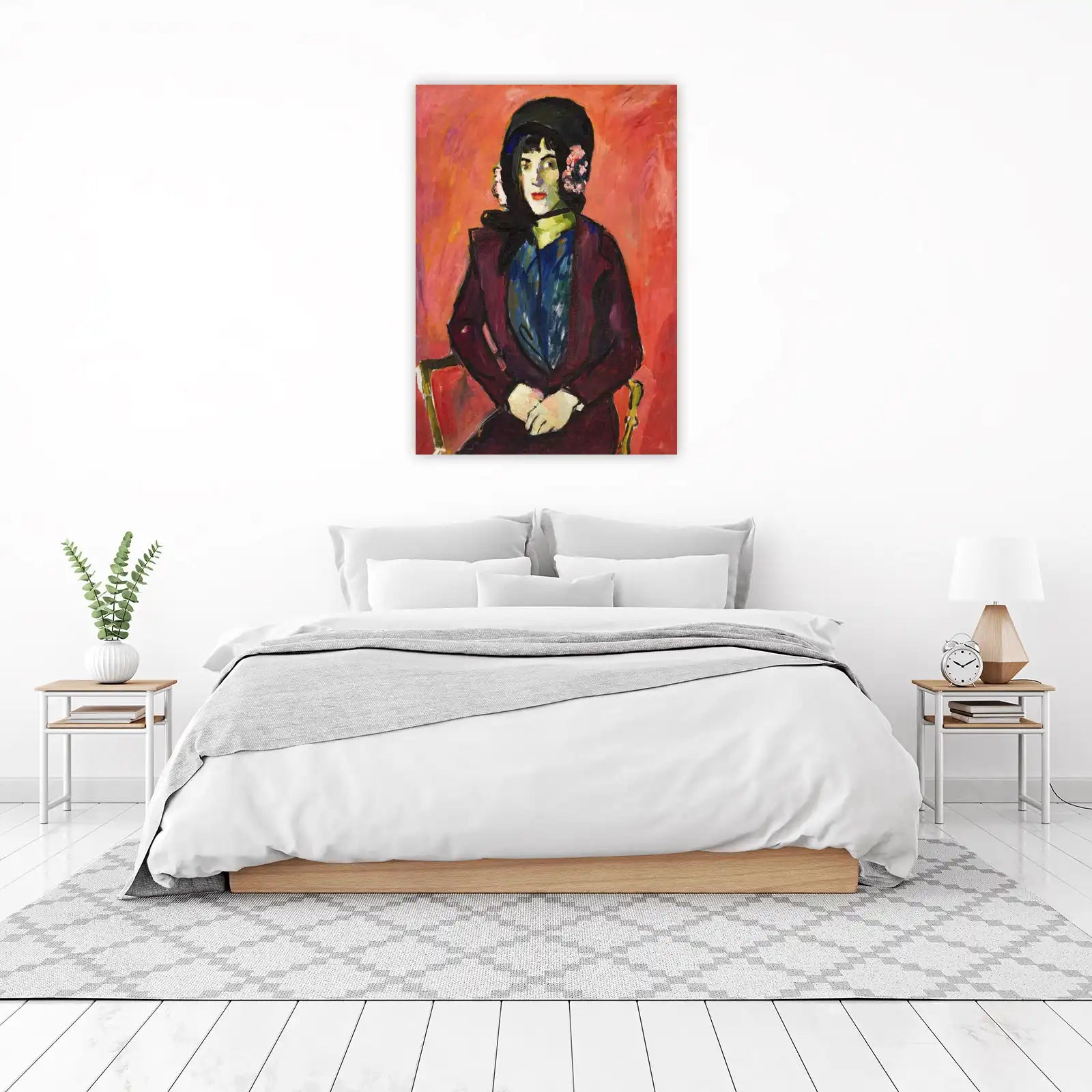 Vibrant Portrait Woman Wall Art