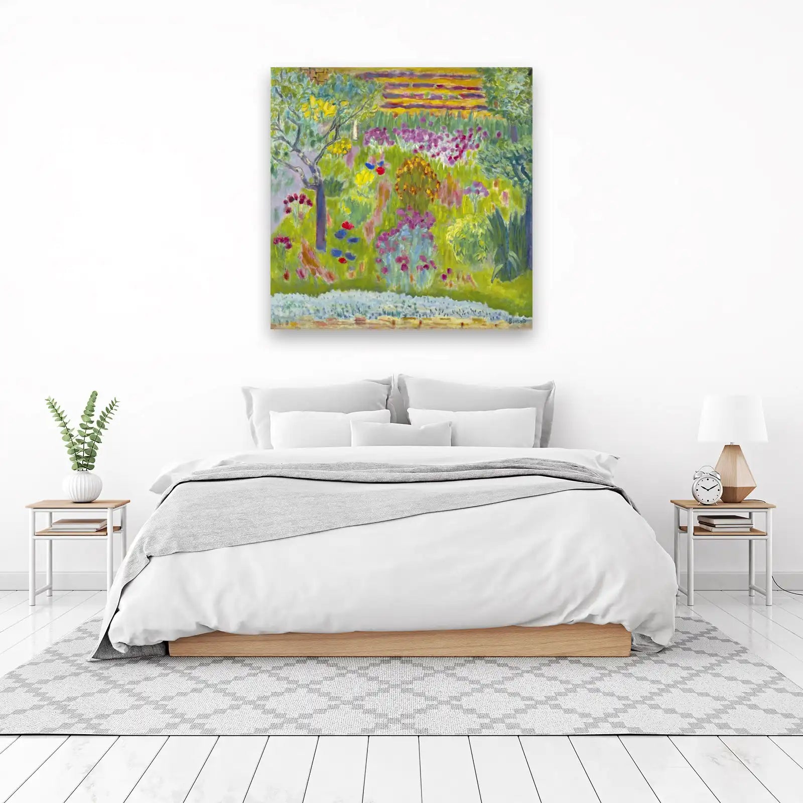 Vibrant Garden Landscape Impressionist Wall Art