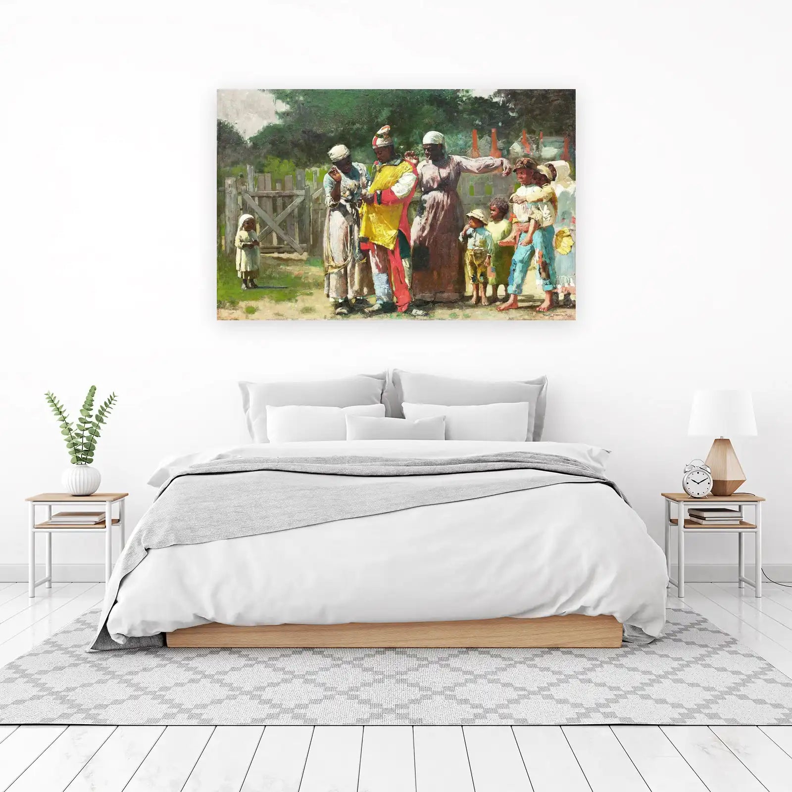 Vibrant Family Gathering Wall Art