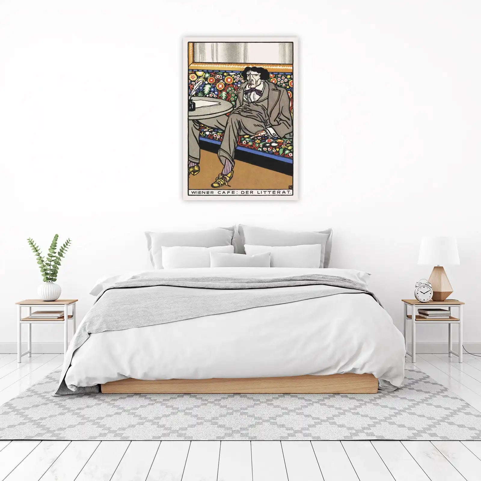 Literary Figure Cafe Art Wall Art