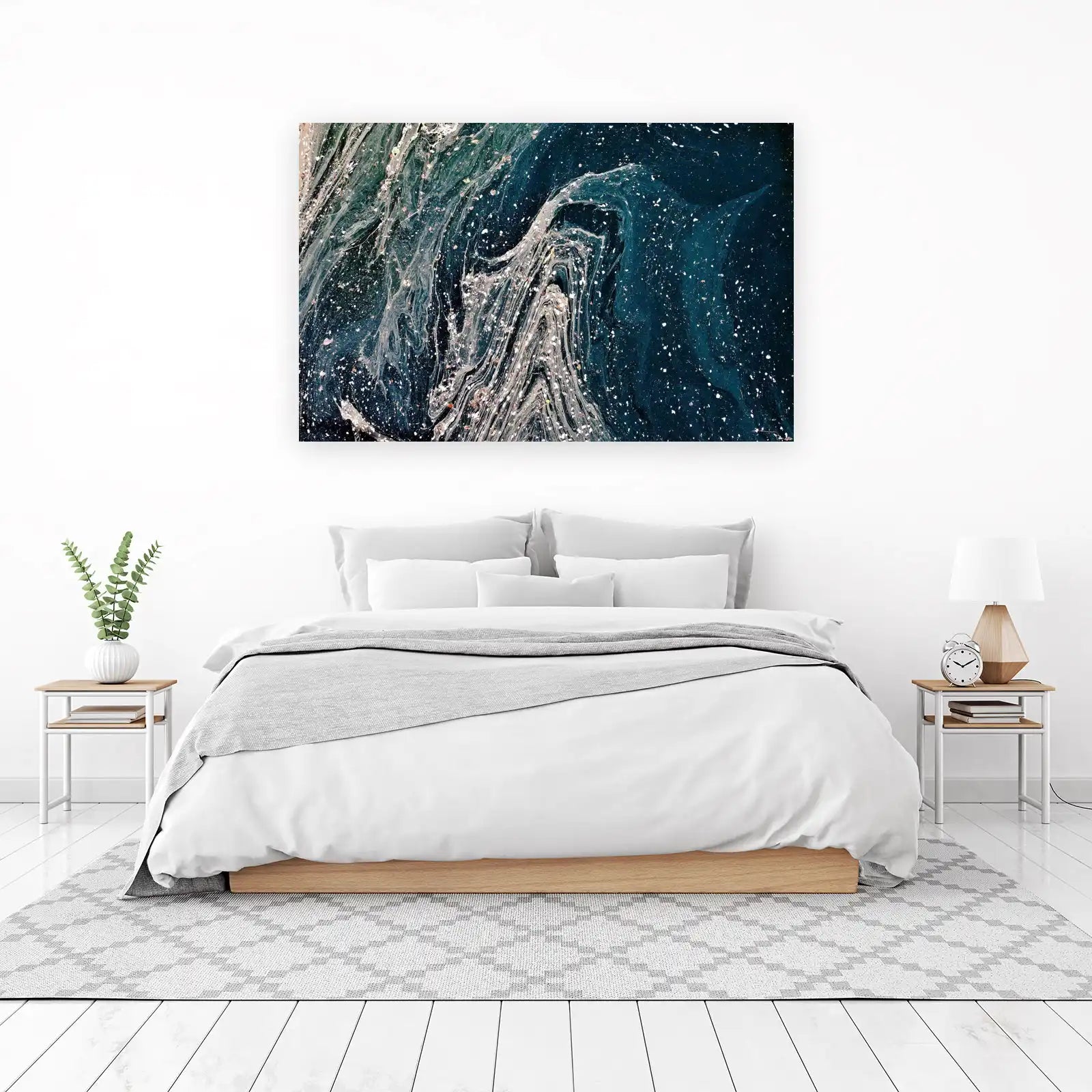 Abstract Swirl Galaxy Wall Art