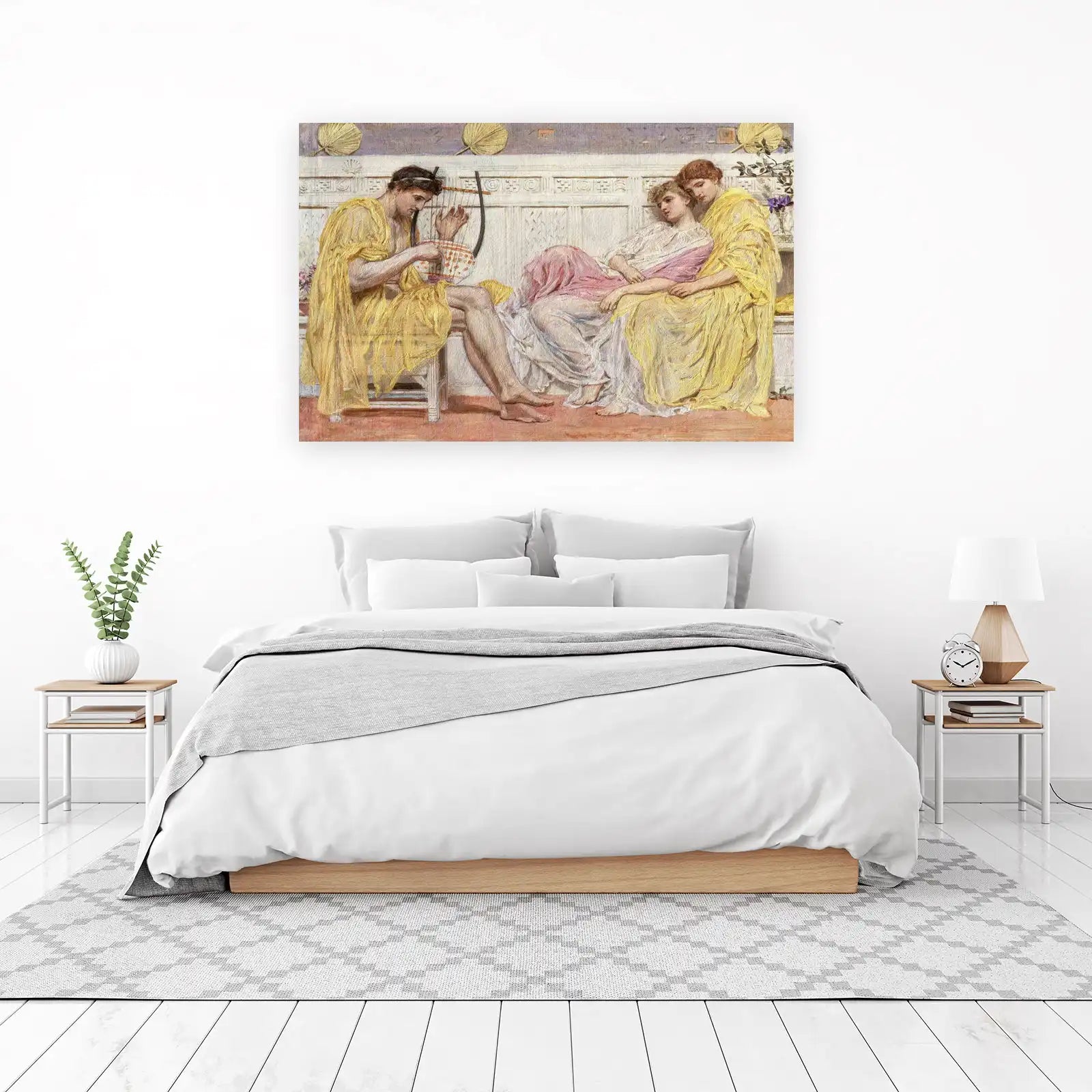 Classical Serenade Lyre Player Wall Art