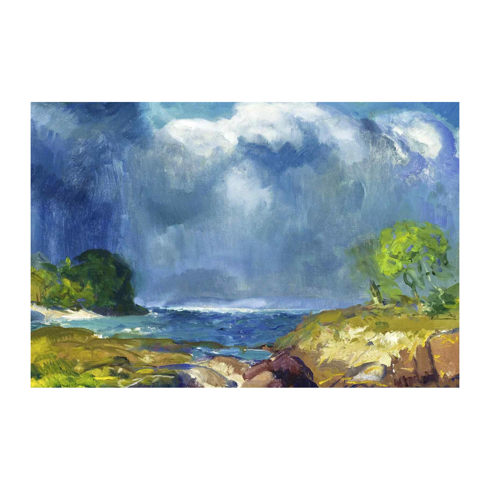 Dramatic Coastal Storm Sky Wall Art