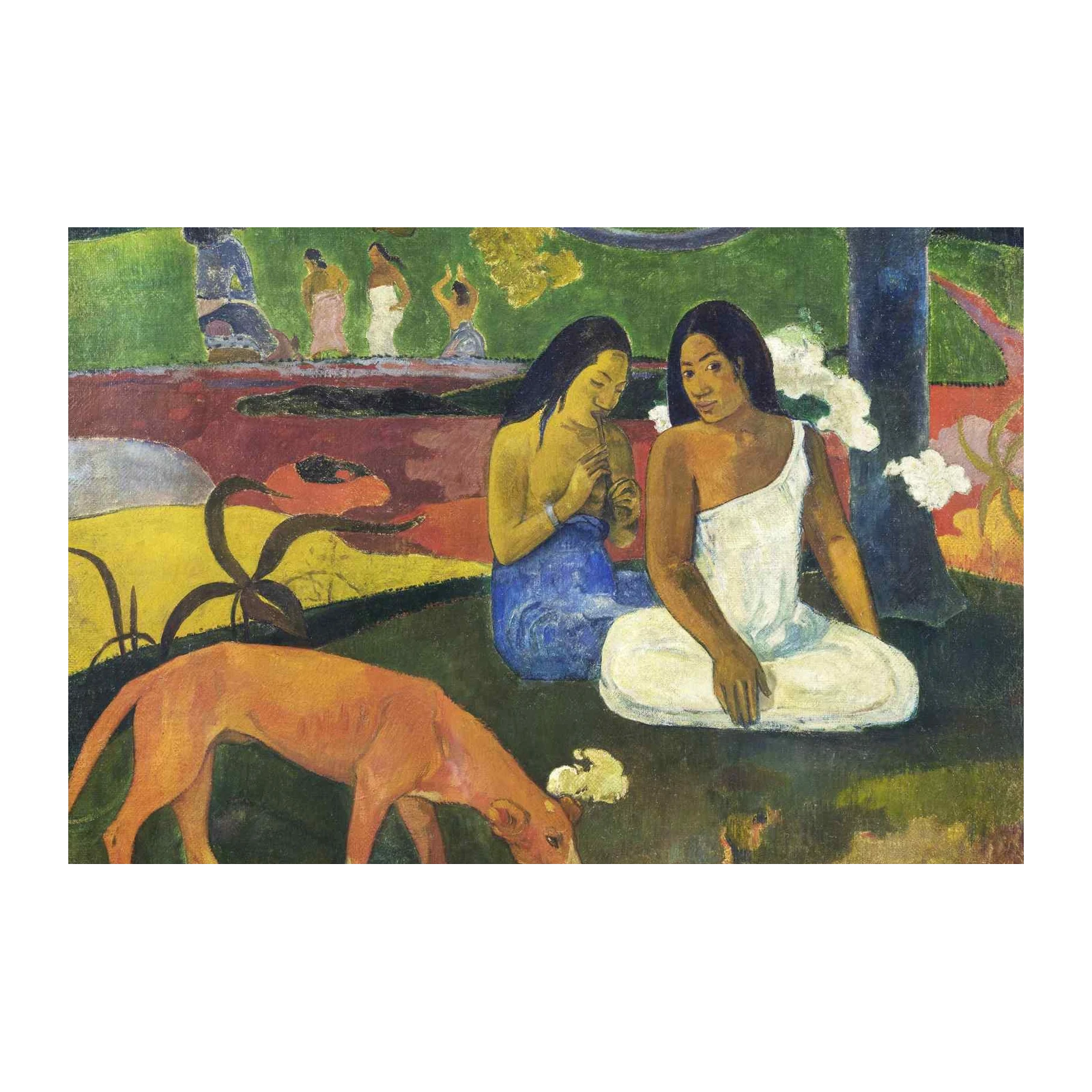 Tahitian Women Tropical Paradise Wall Art