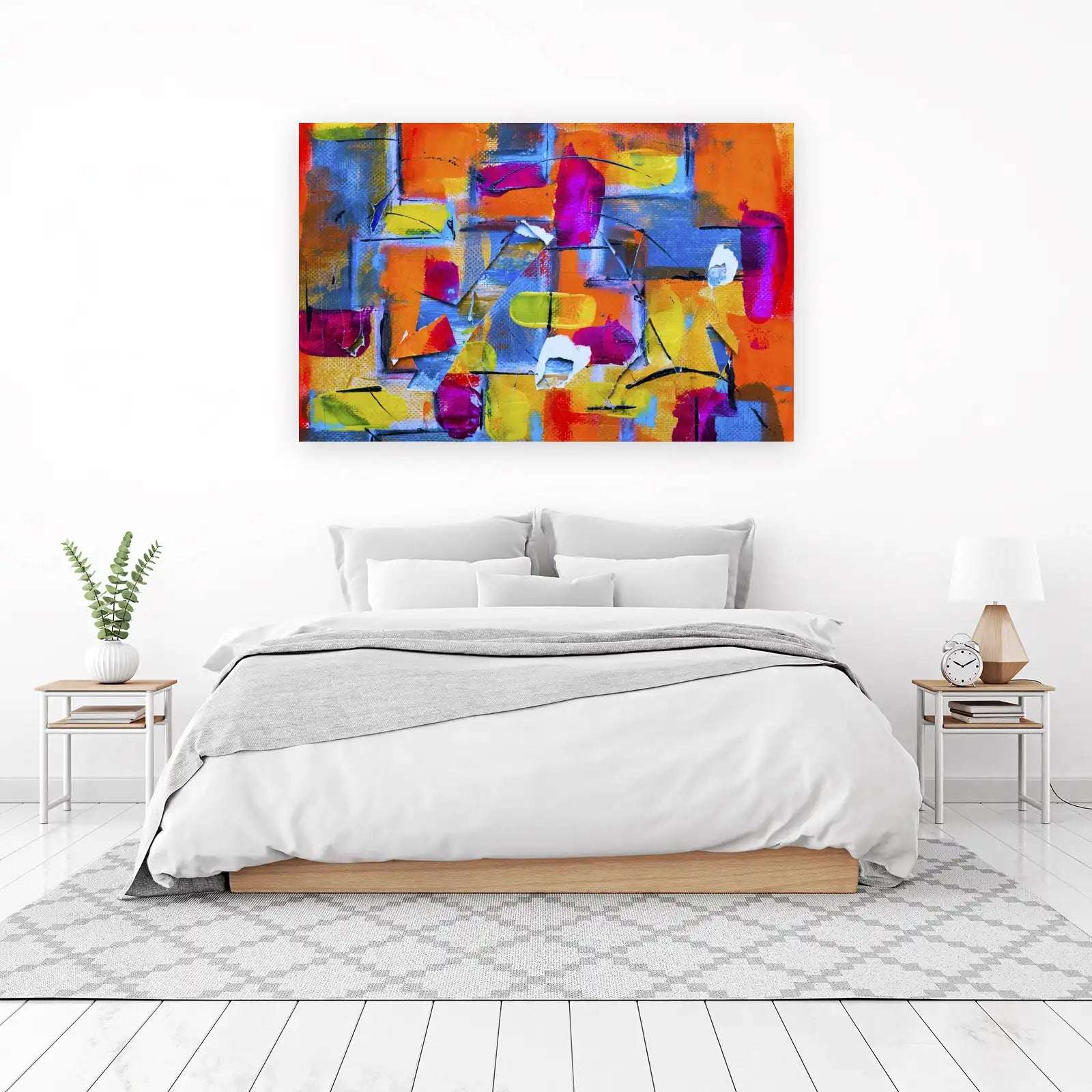 Vibrant Abstract Geometric Wall Art
