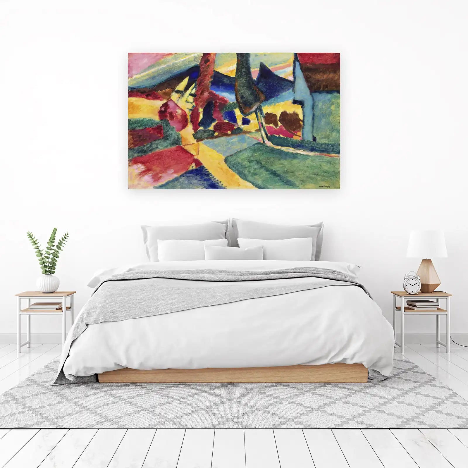 Vibrant Landscape Abstract Wall Art