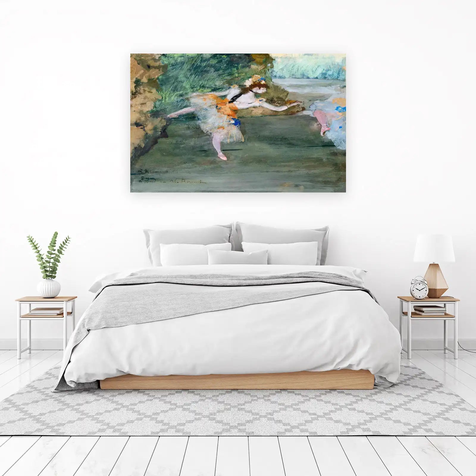 Elegant Ballet Dancers Impressionist Wall Art