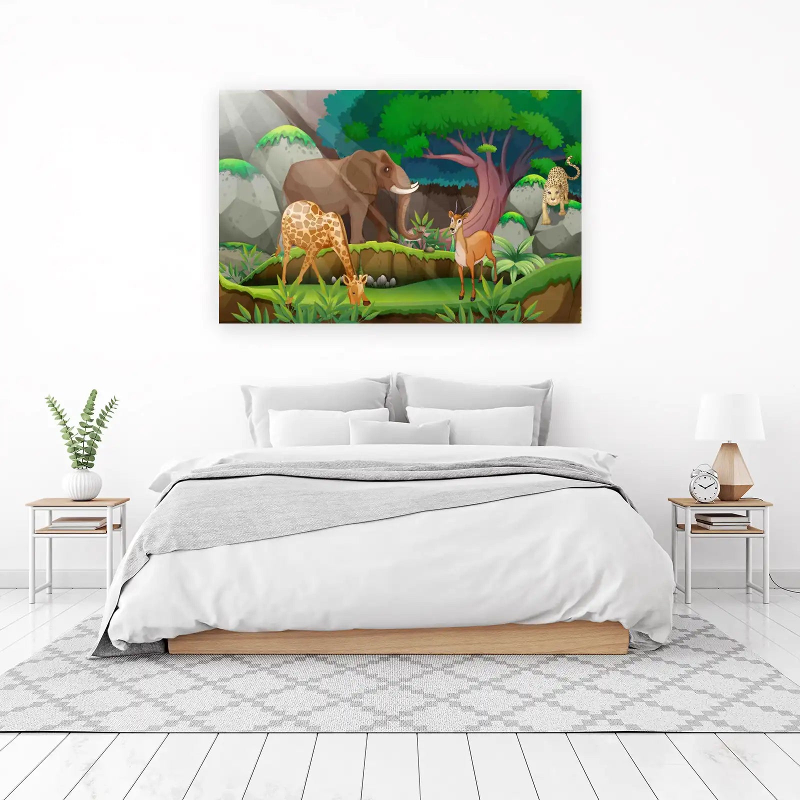 Vibrant Safari Animals Wall Art