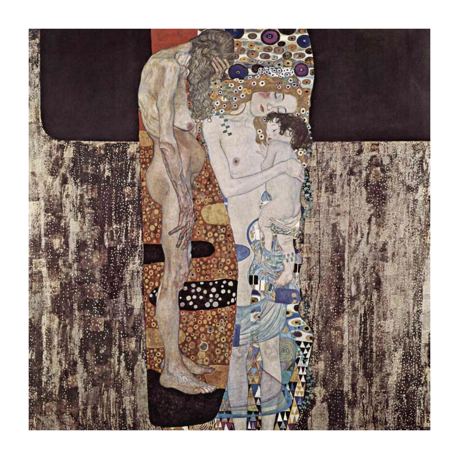 The Three Ages of Woman Klimt Wall Art