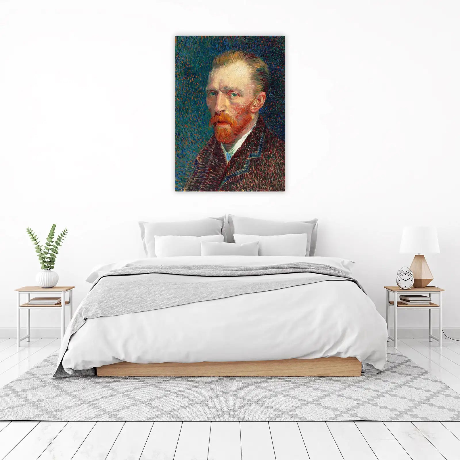 Van Gogh Self-Portrait Starry Night Wall Art