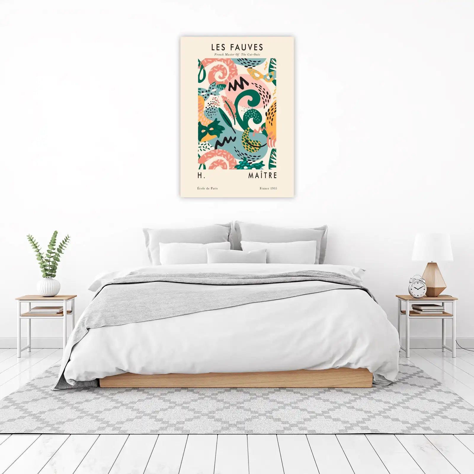 Retro Abstract Matisse Cut-Outs Wall Art