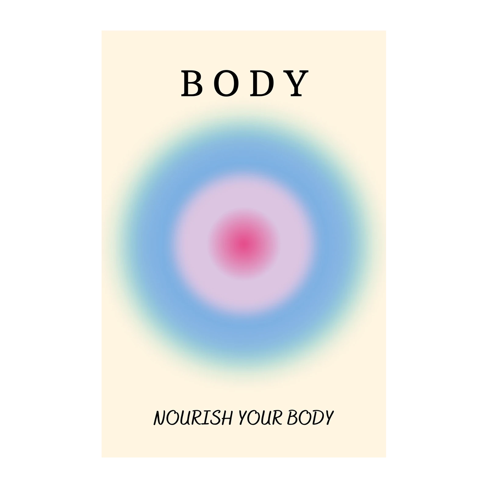 Aura Body Wellness Mantra Wall Art