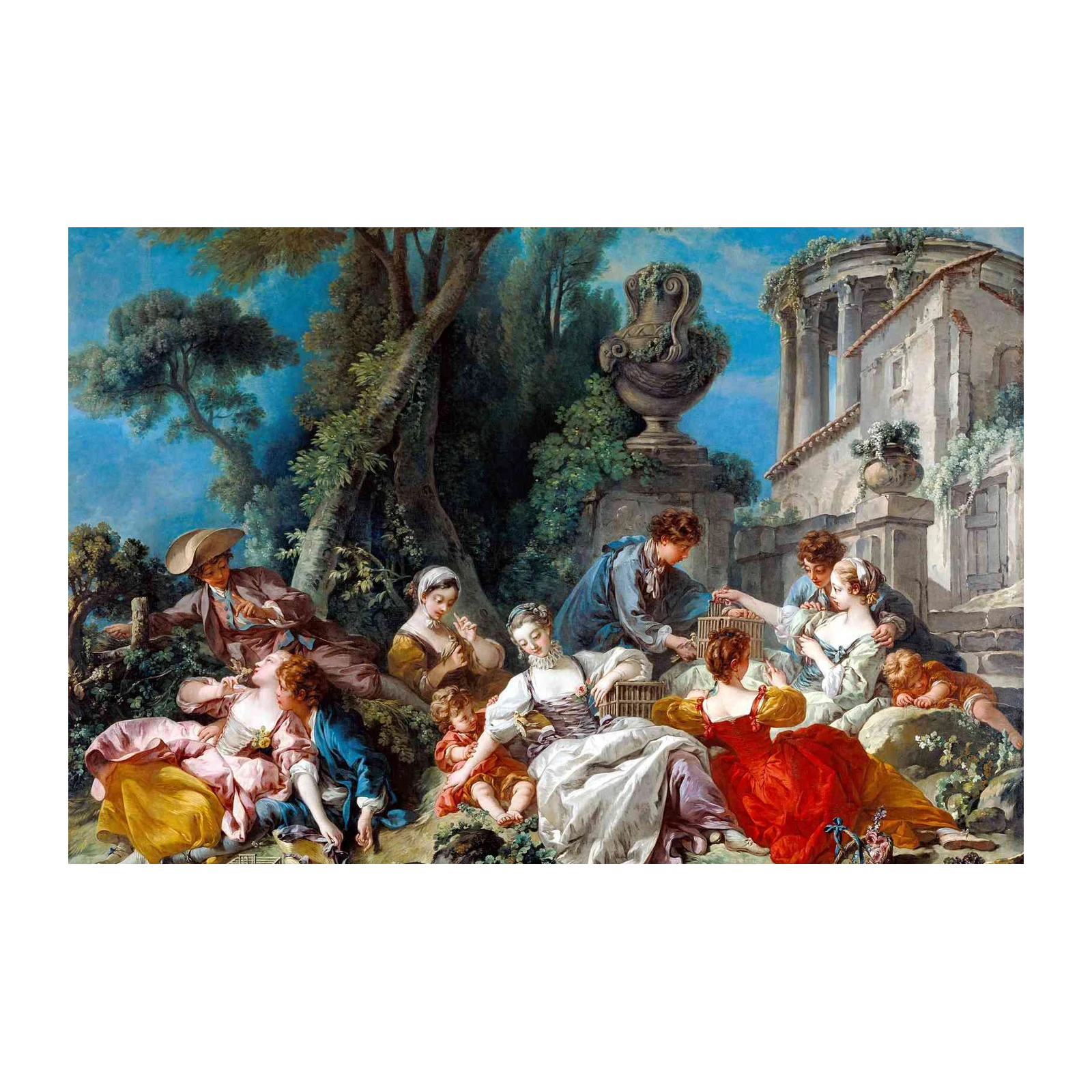 Pastoral Serenity Rococo Scene Wall Art