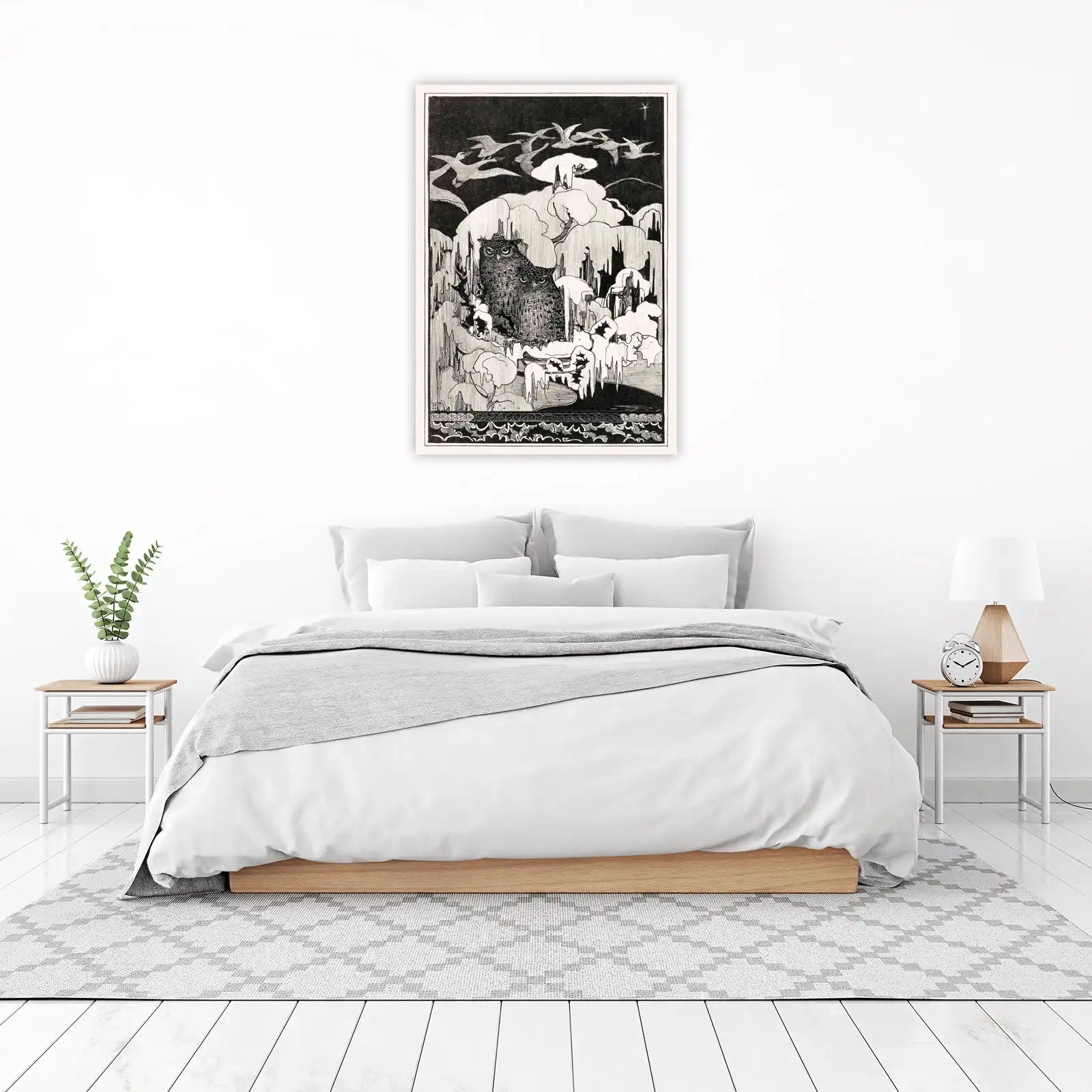 Enigmatic Owls & Flying Birds Wall Art