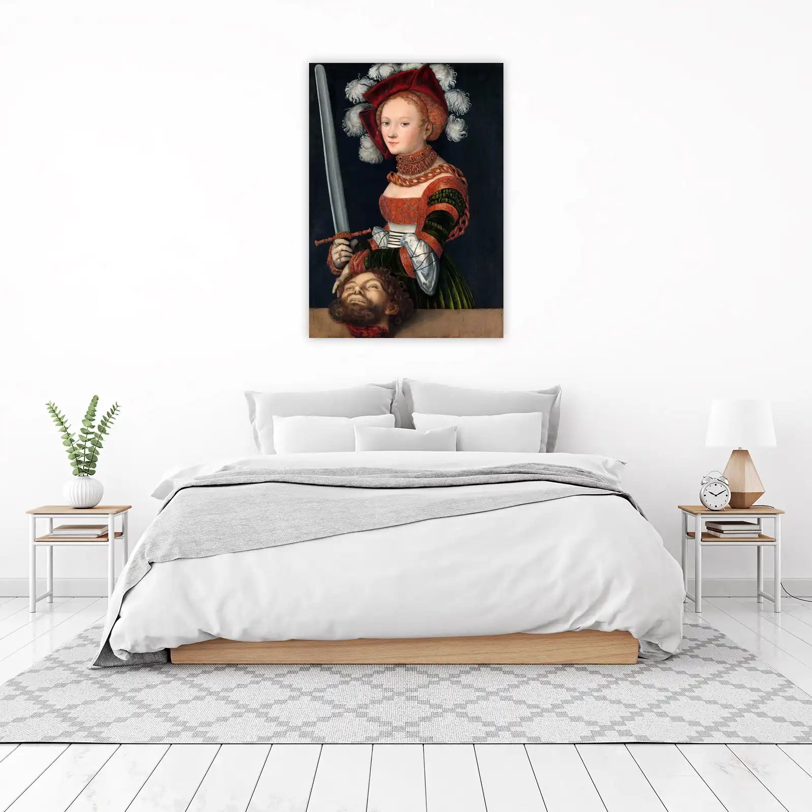 Victorious Judith with Goliath's Head Wall Art