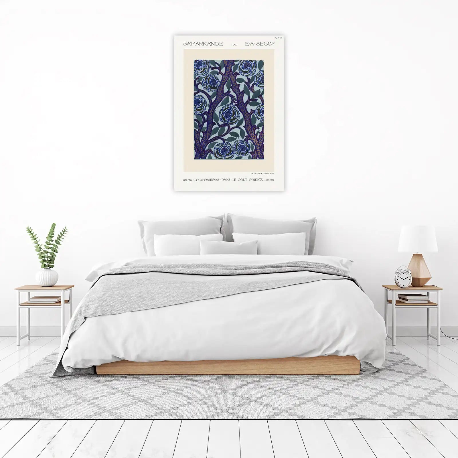 Art Deco Floral Samarkande Wall Art