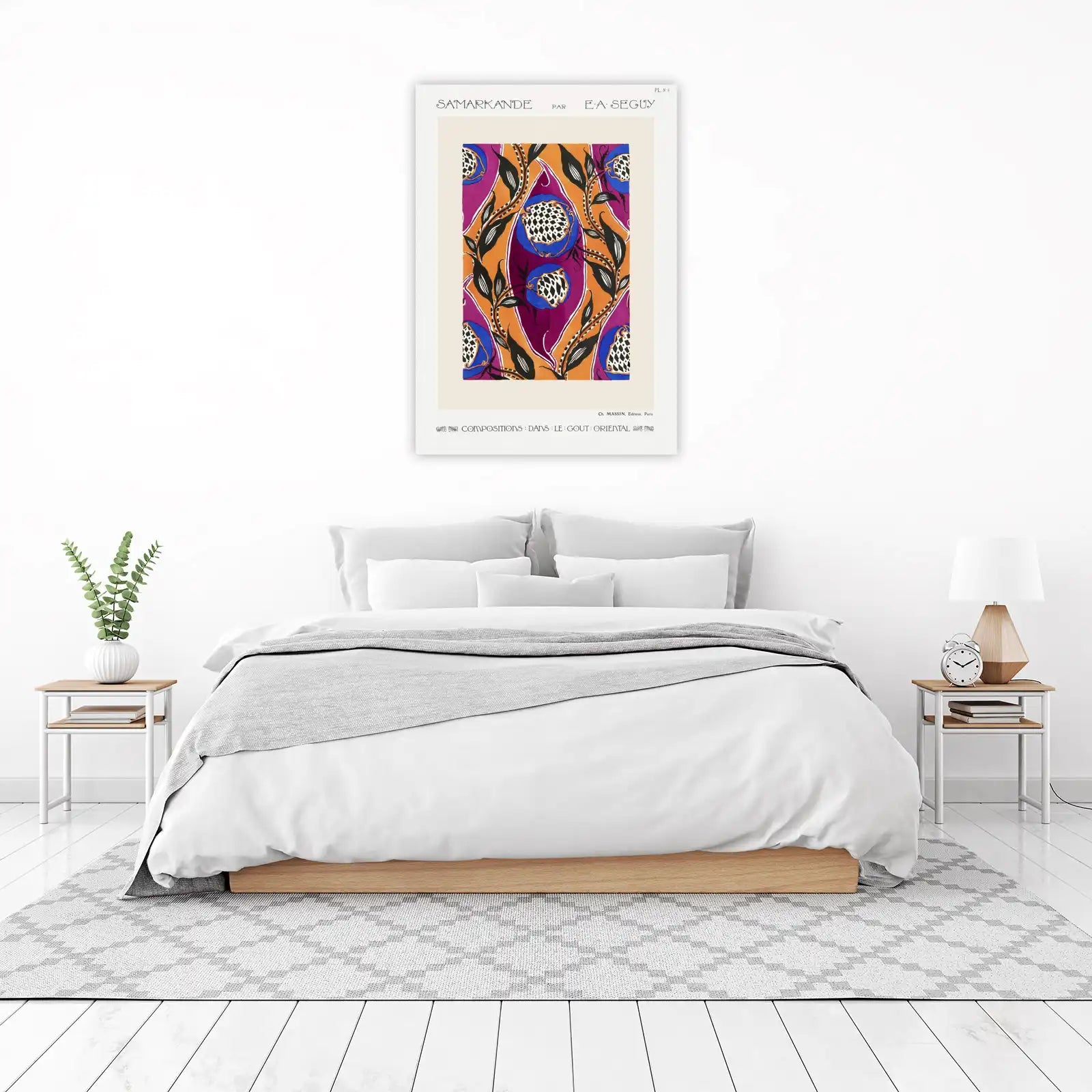 Art Deco Floral Samarkande Wall Art