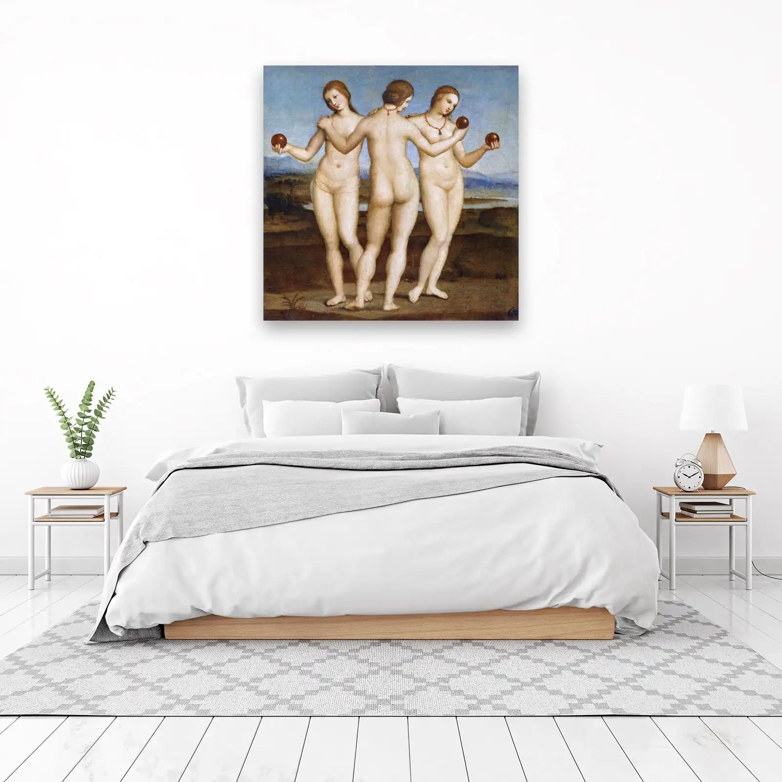 Three Graces Classical Nude Renaissance Wall Art