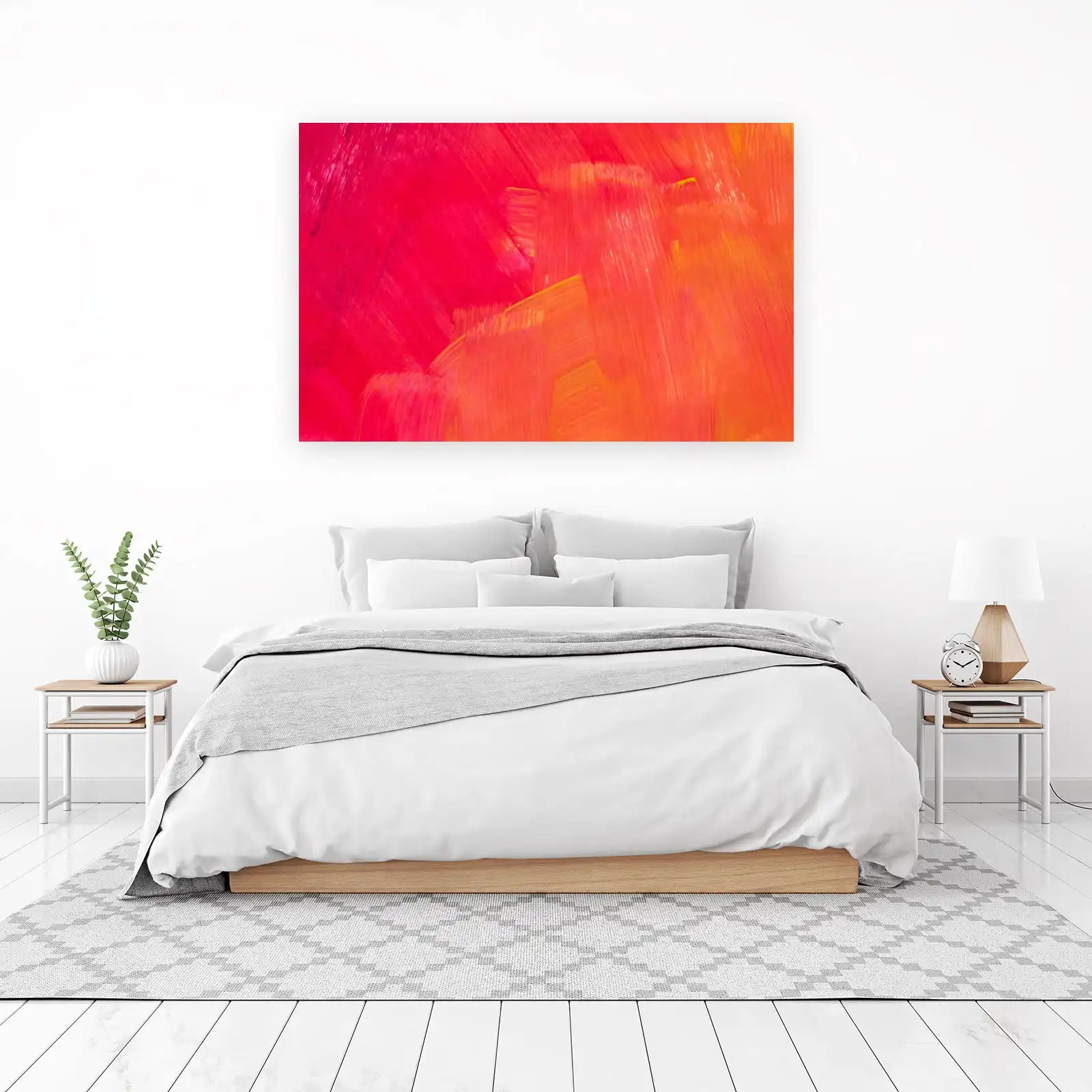 Vibrant Abstract Strokes Wall Art