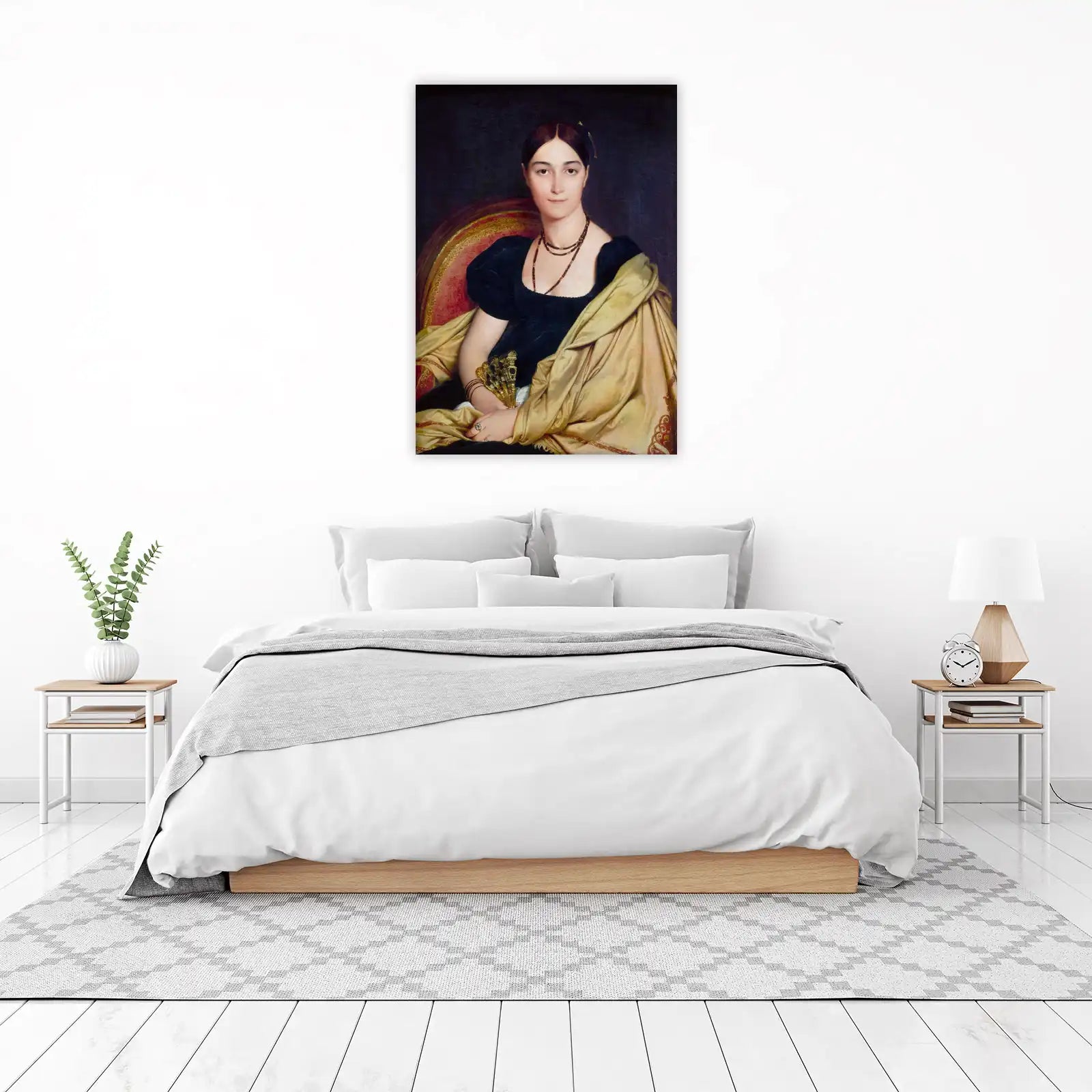 Elegant Woman Portrait Vintage Wall Art