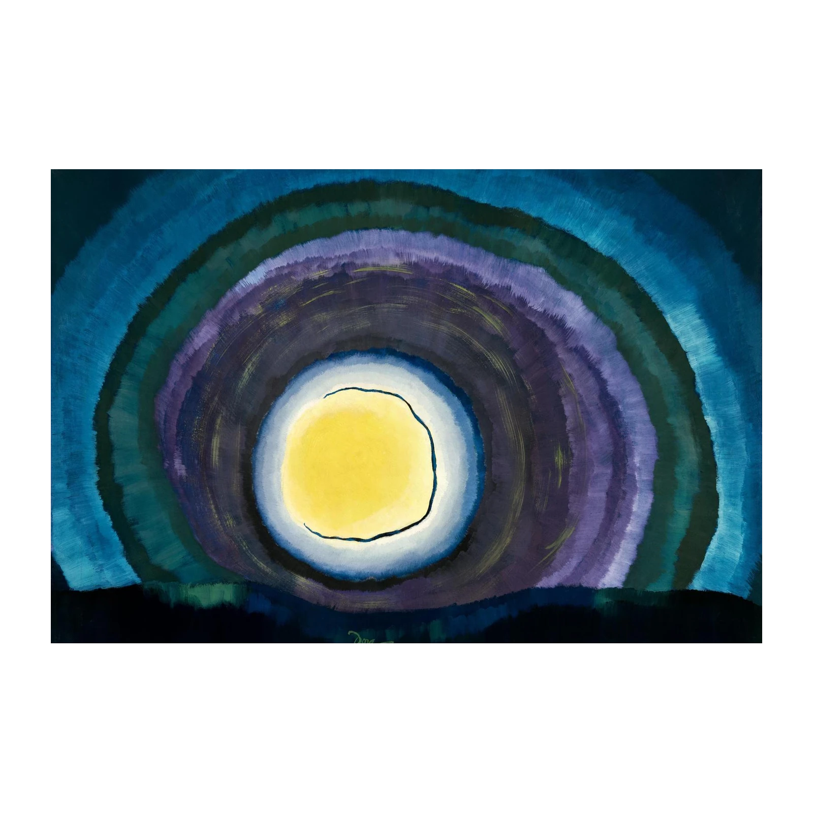 Abstract Sun Radiance Yellow & Blue Wall Art