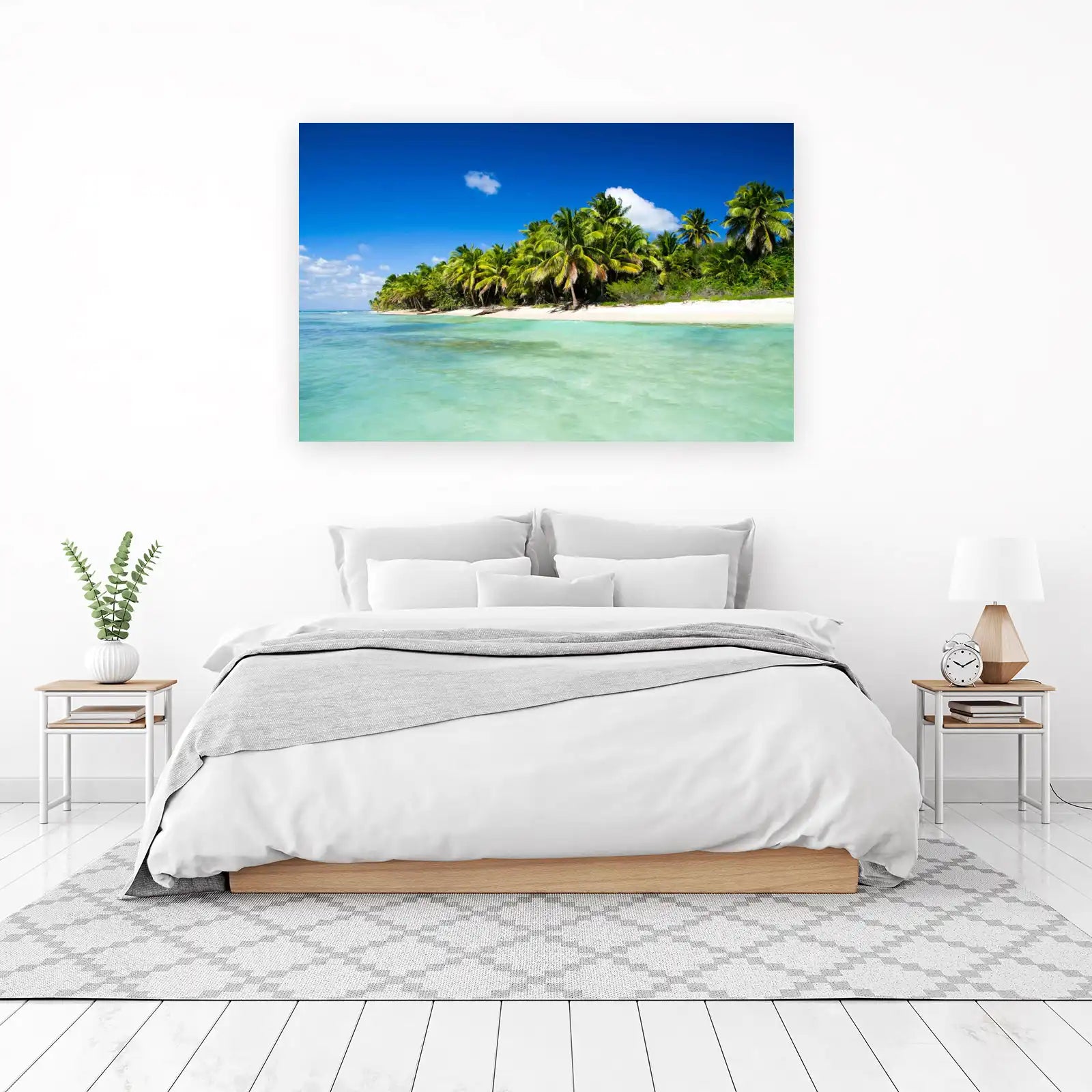 Tropical Paradise Palm Beach Wall Art