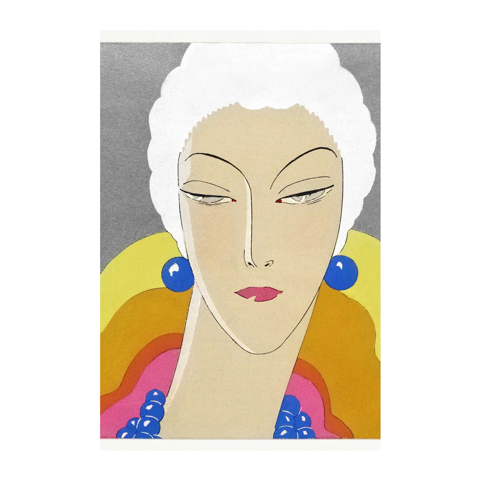 Vintage Art Deco Woman Wall Art