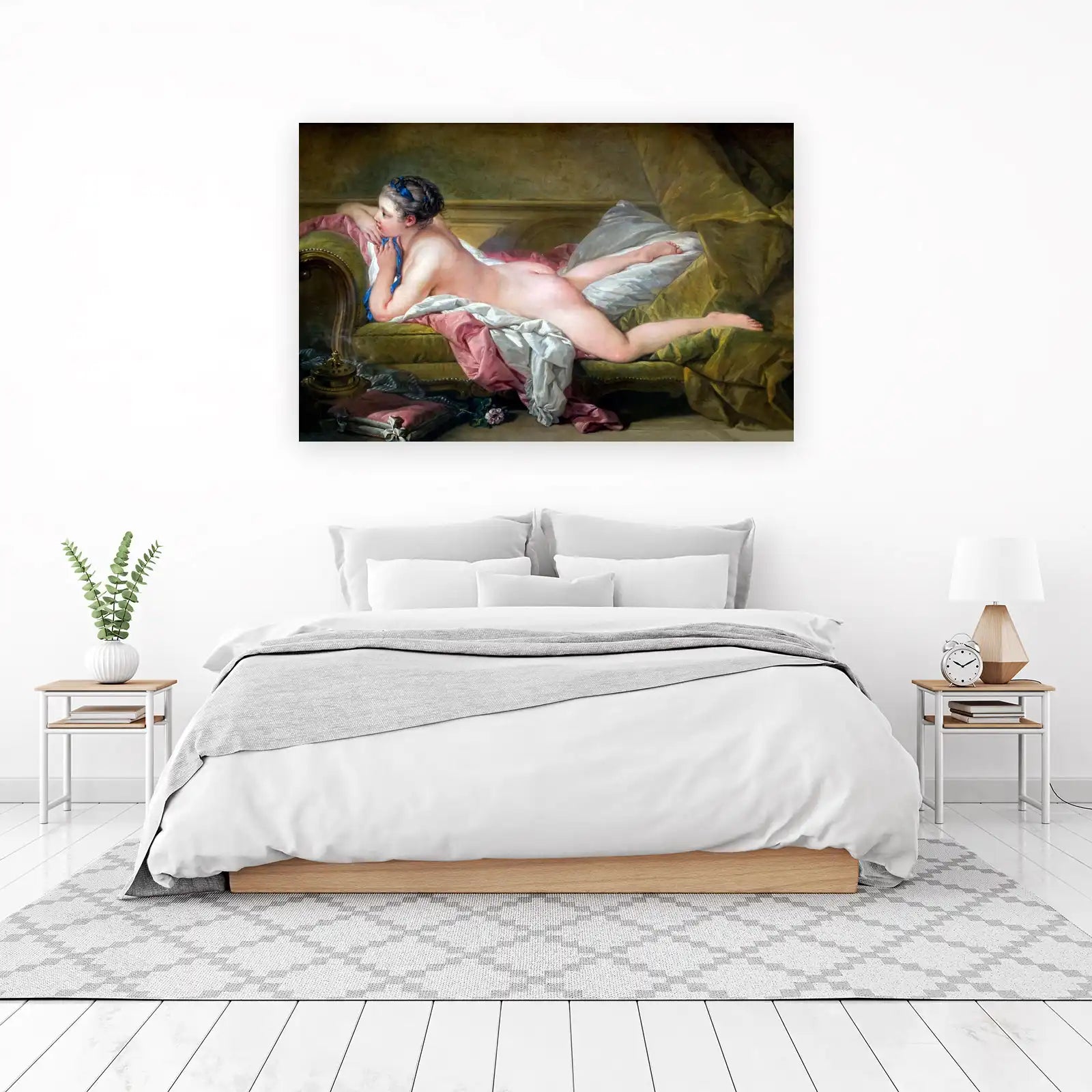 Reclining Nude Rococo Art Wall Art