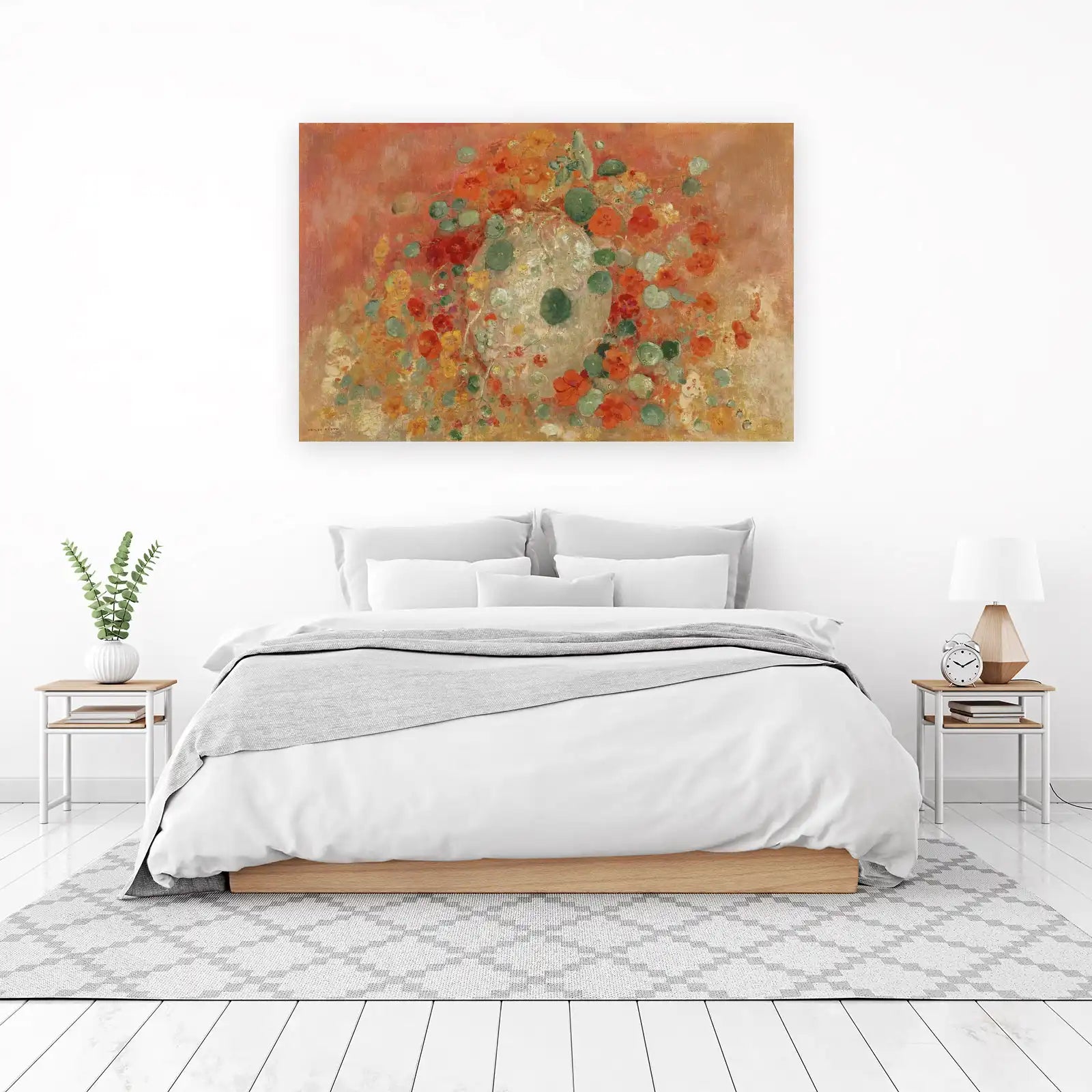 Vibrant Nasturtium Floral Bliss Wall Art