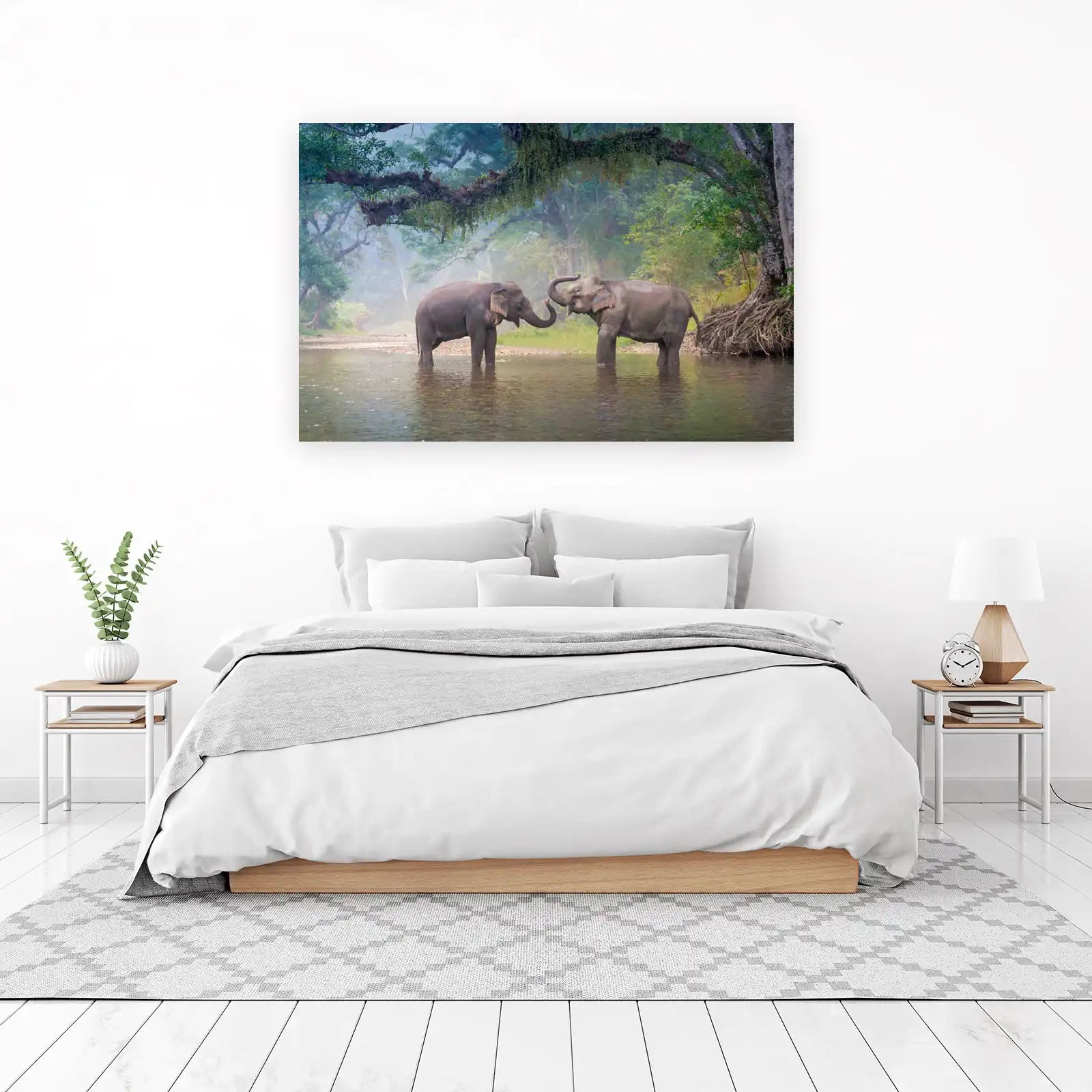 Gentle Giants Elephant Embrace Wall Art
