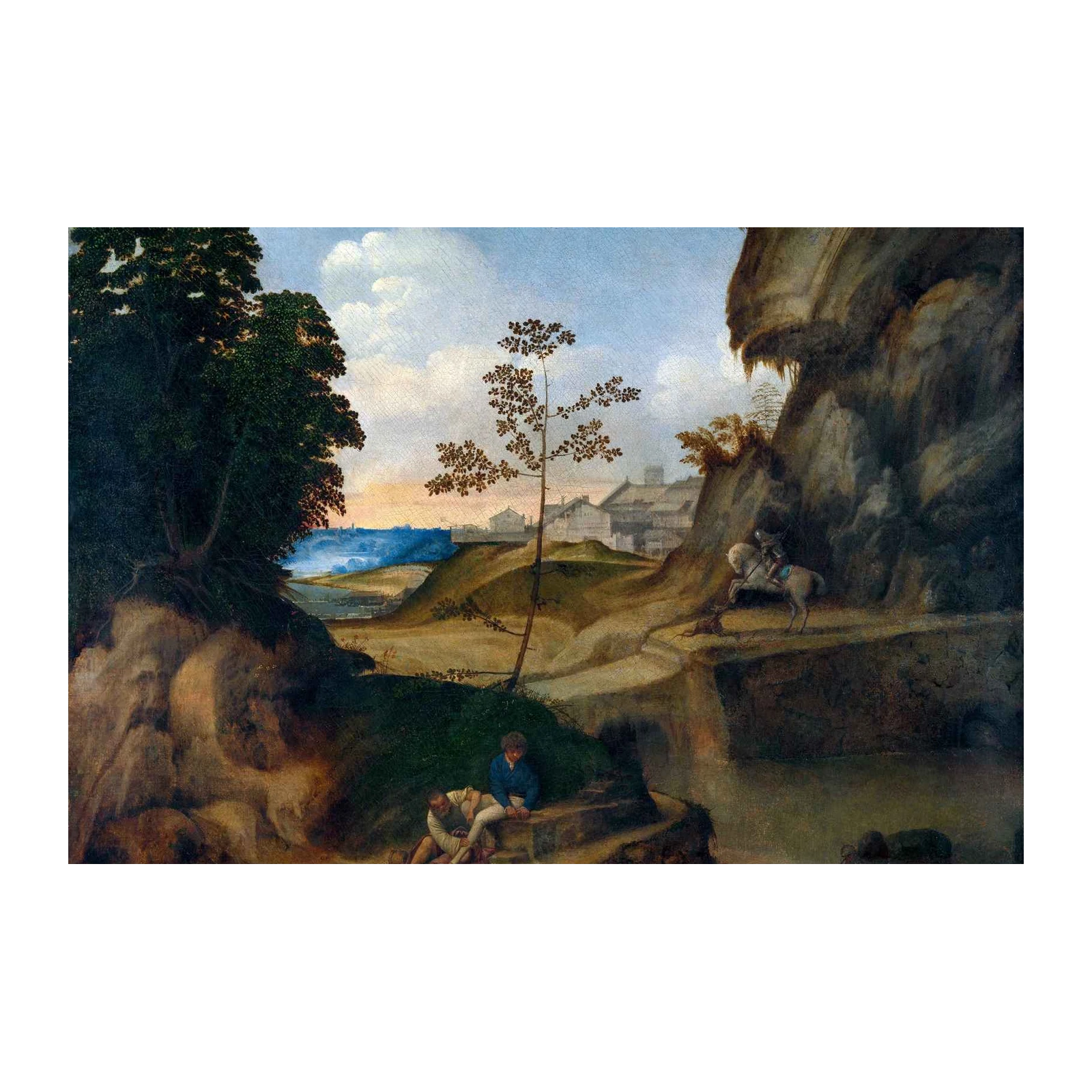 Renaissance Landscape with Figures Wall Art