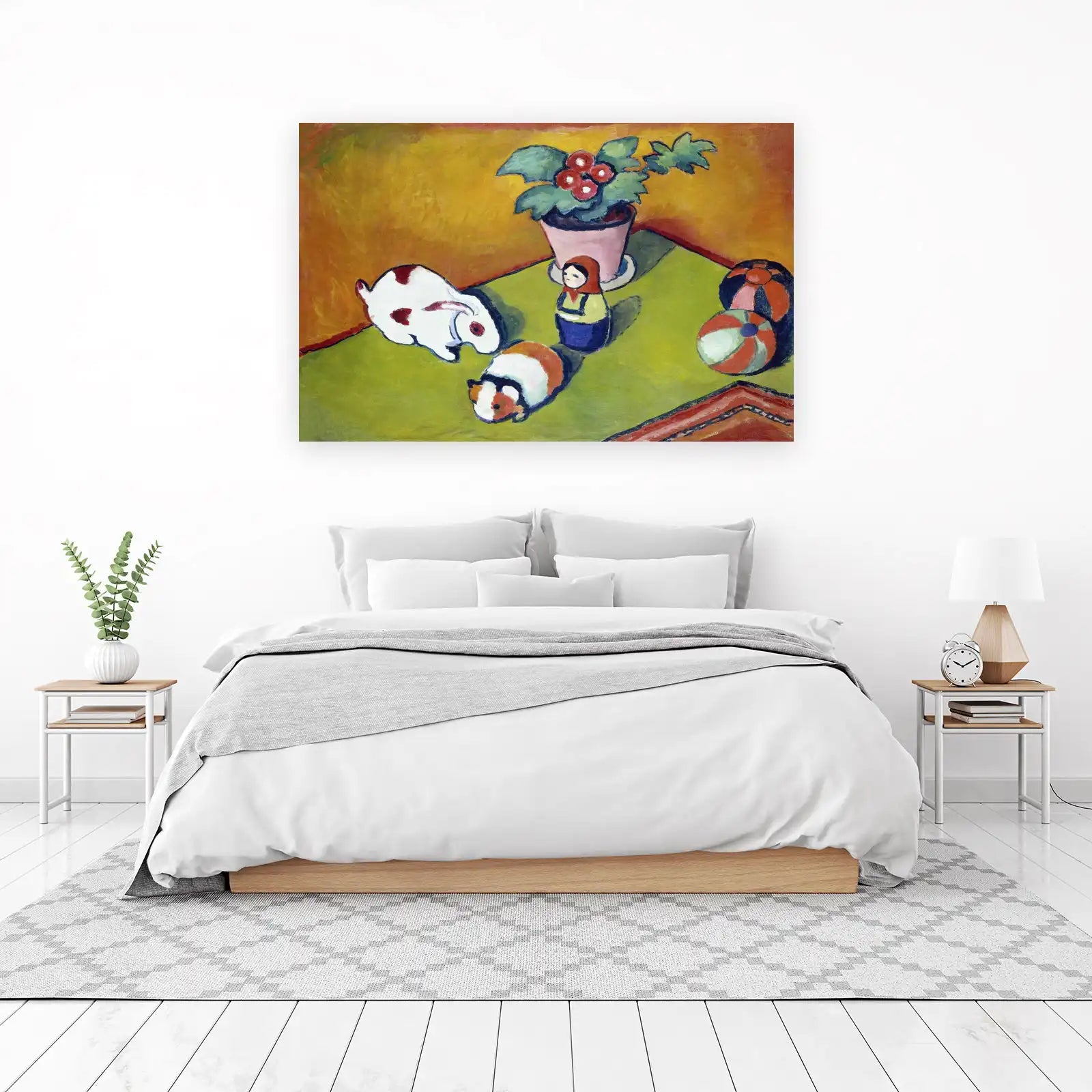 Whimsical Pet & Toy Still Life Wall Art
