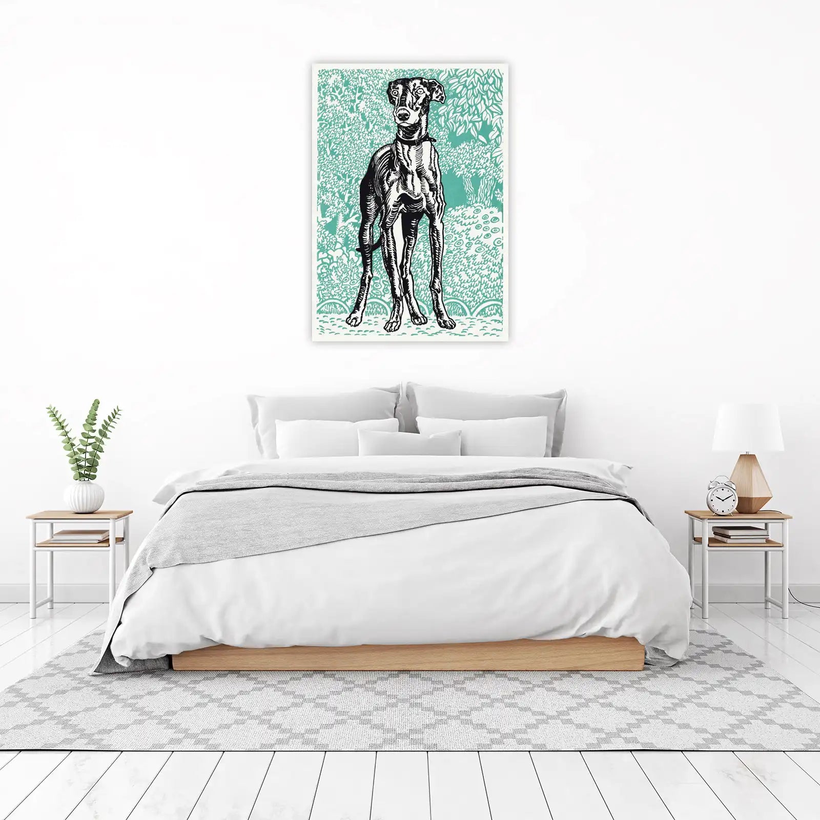 Elegant Greyhound Art Wall Art