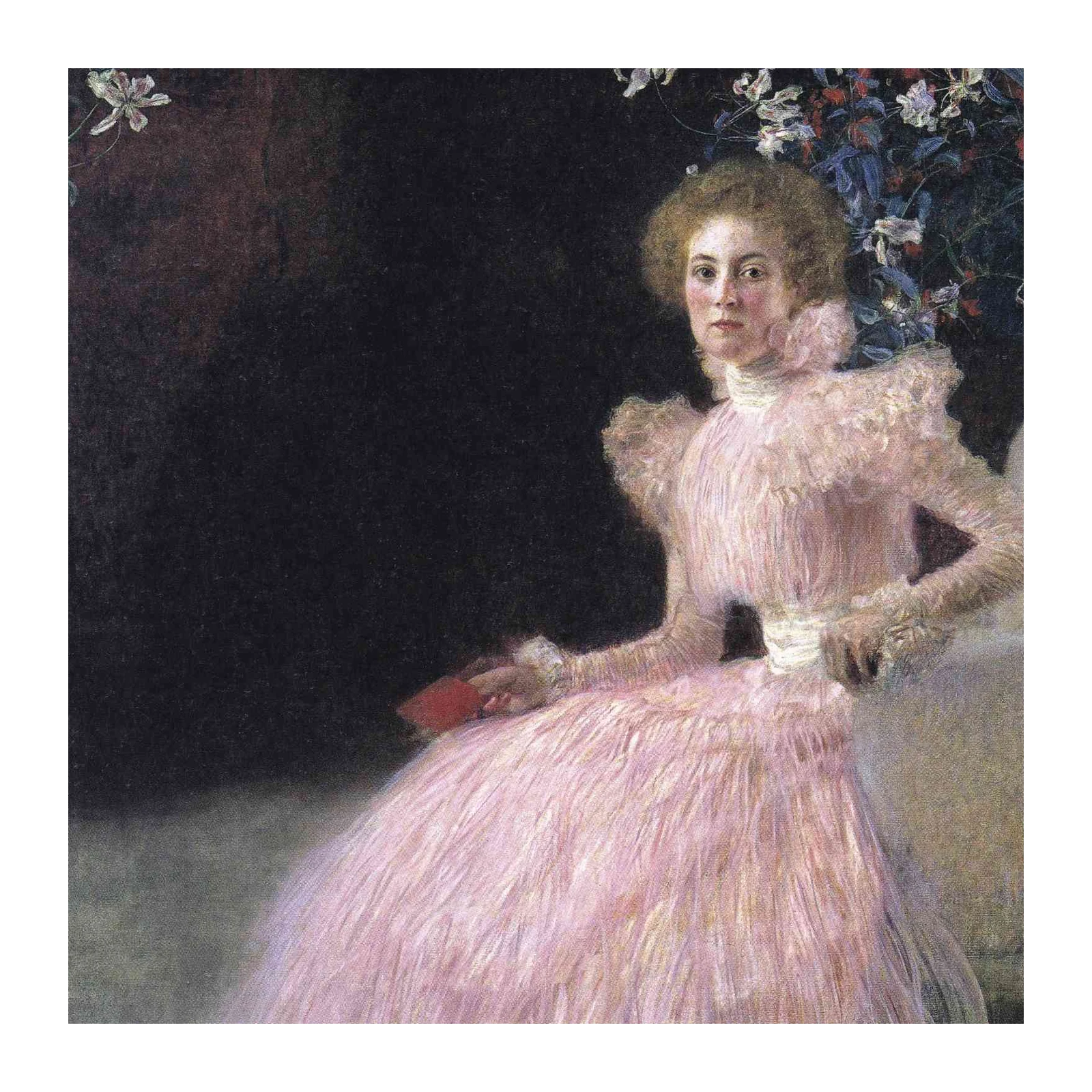 Elegant Pink Dress Portrait Wall Art - Art