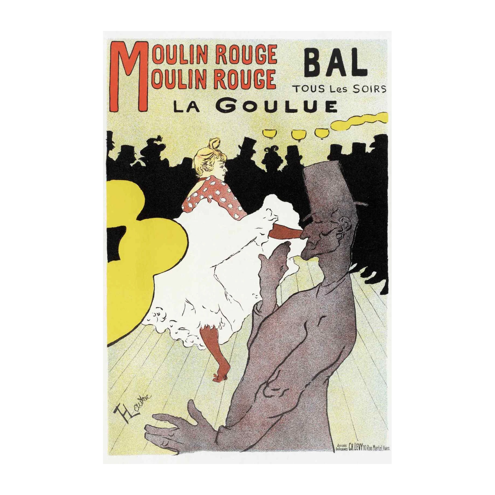 Moulin Rouge La Goulue Vintage Poster Wall Art