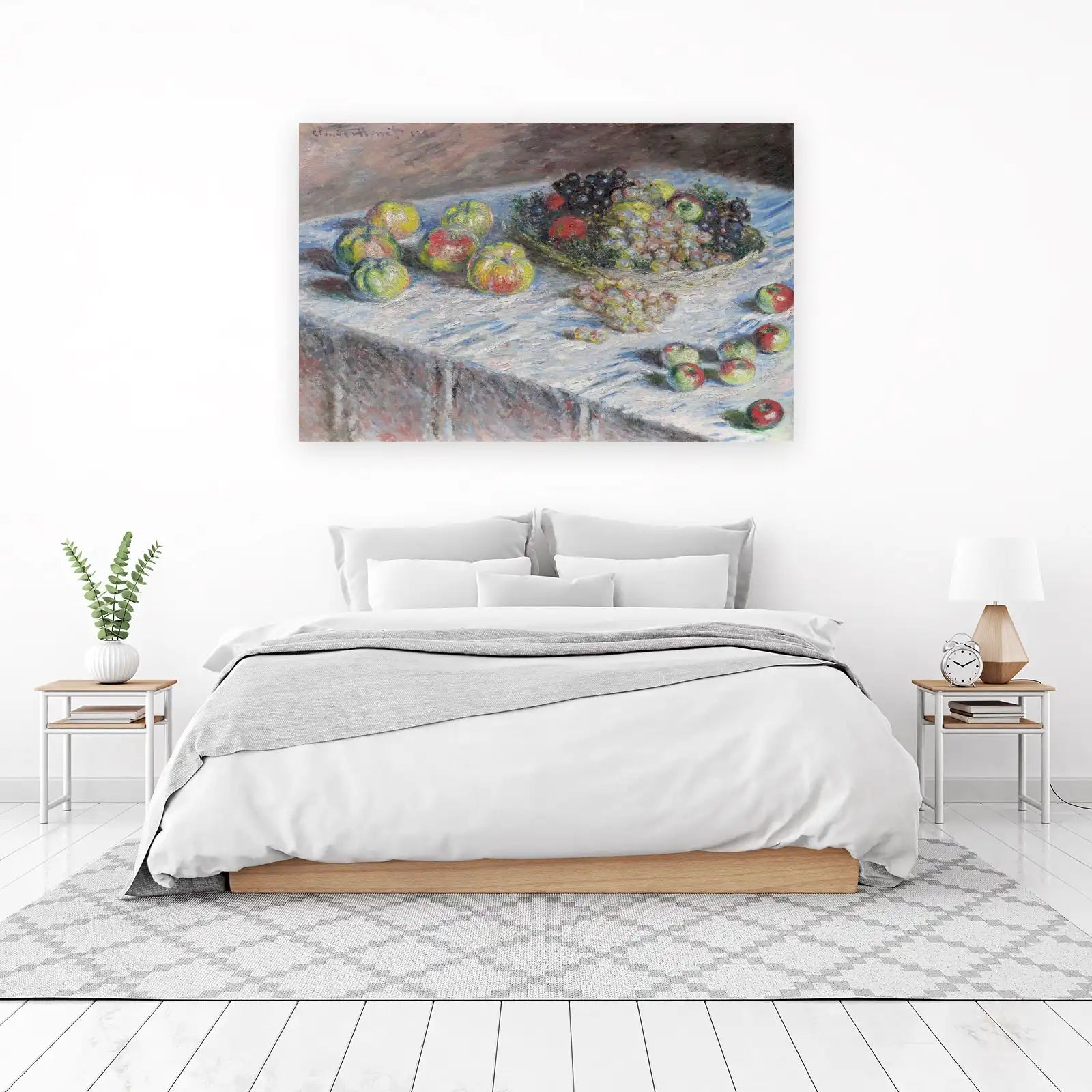 Monet Still Life Fruit Apples Grapes Wall Art