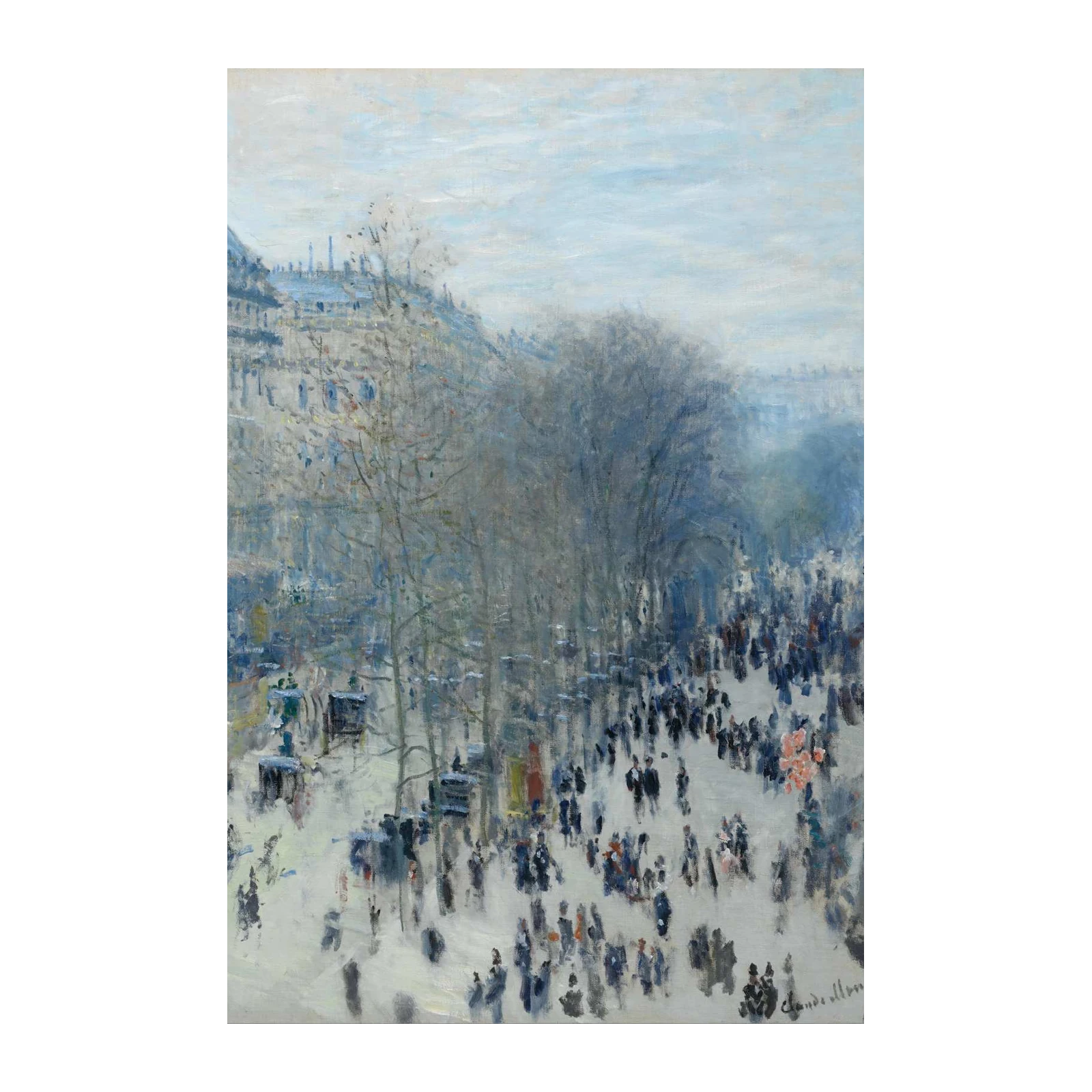 Parisian Winter Scene Impressionist Wall Art