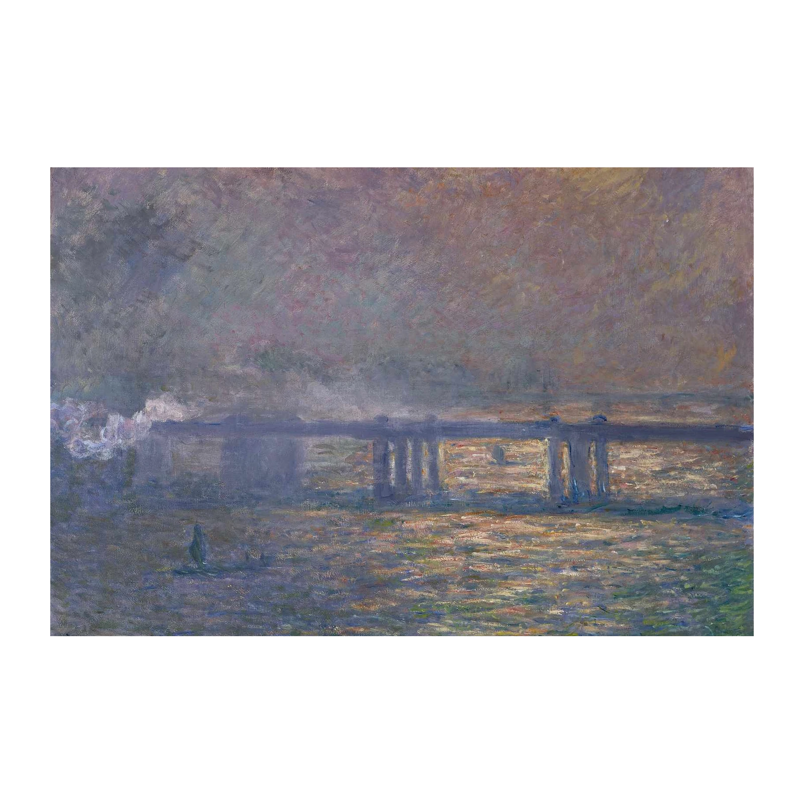 Impressionist Bridge & Water Wall Art