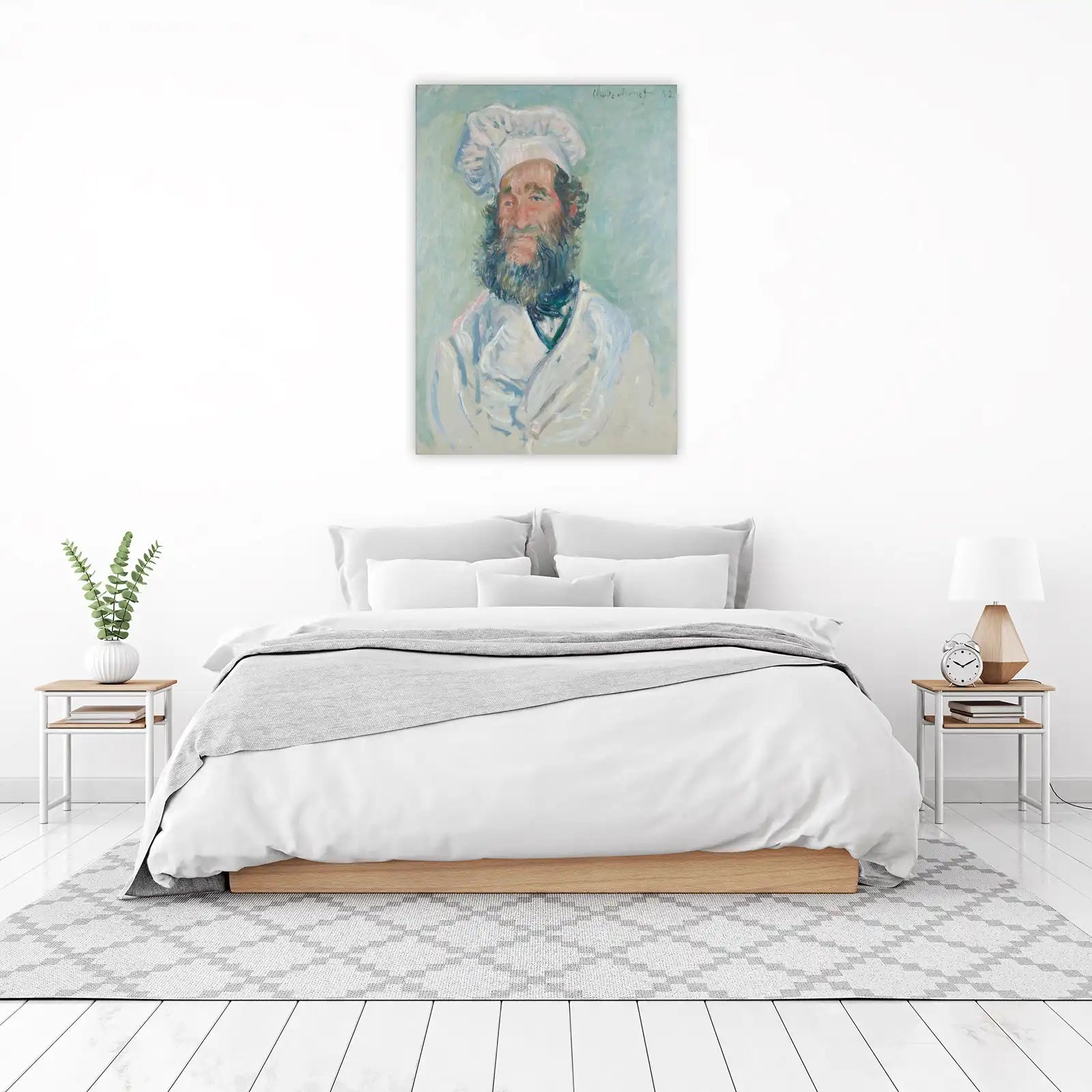 Monet's Chef Portrait Impressionist Wall Art